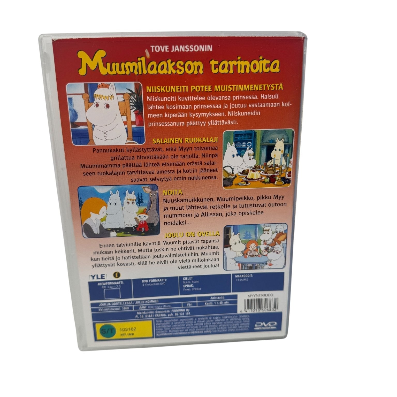 Finnish Moomin Import Animated Joulu Odotellessa DVD 1990 Finnish Moomin (PAL)