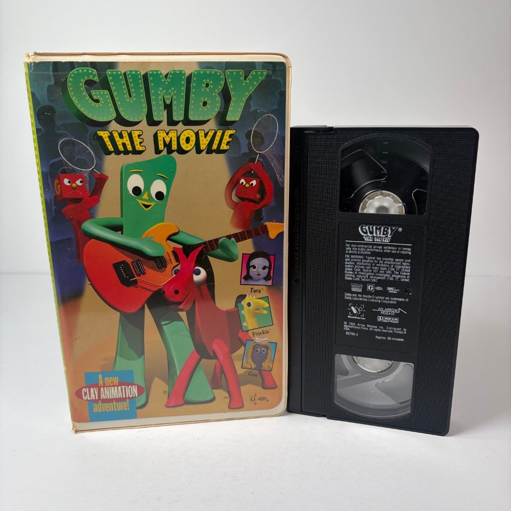 Gumby The Movie VHS 1995 Clay Animation Arrow Video KidVision Clamshell