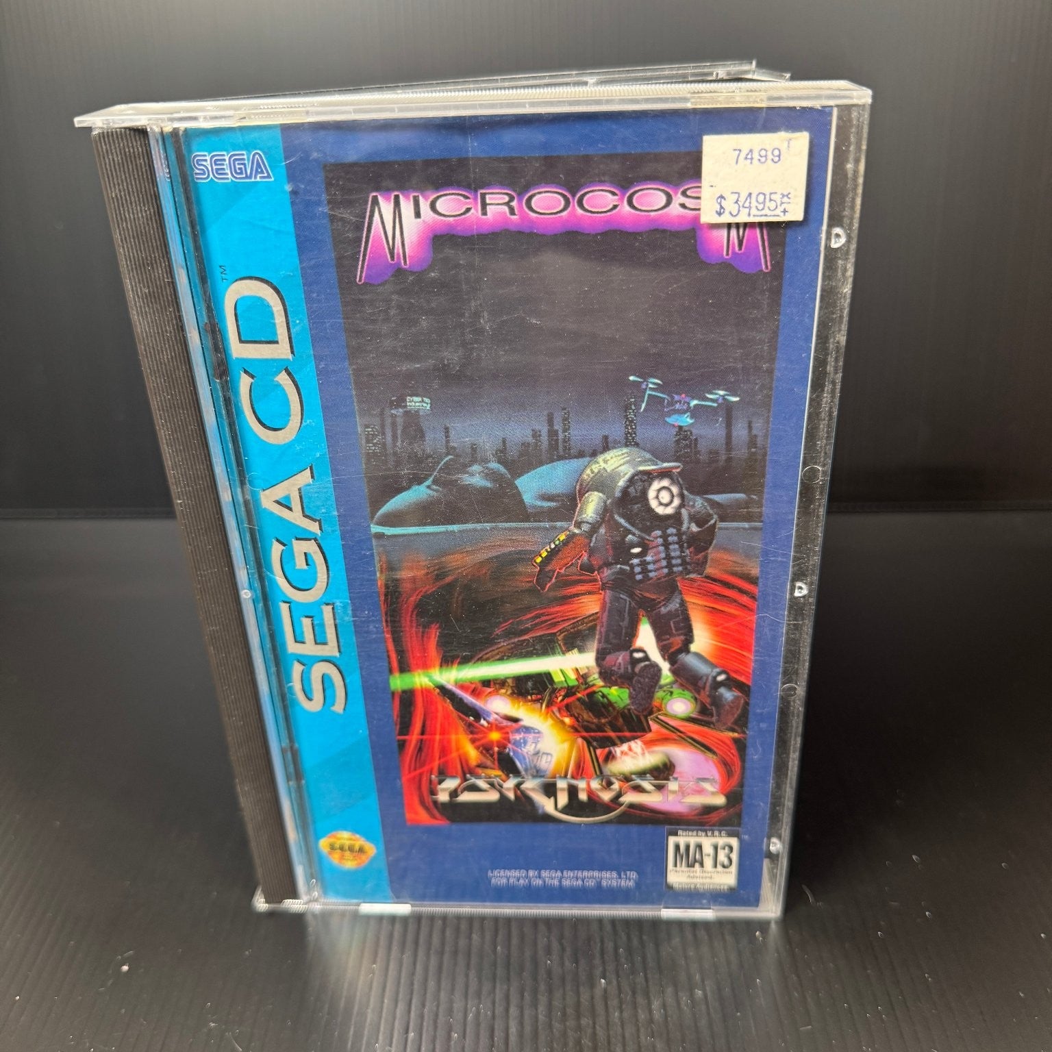 Microcosm Sega CD Video Game 1993 Psygnosis Sci-Fi Shooter Complete CIB