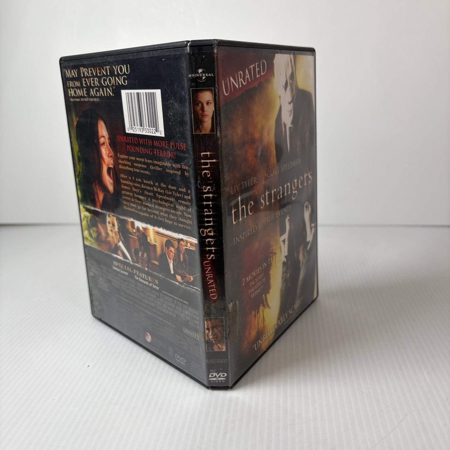 The Strangers DVD 2008 Unrated 2 Movies in 1 Liv Tyler Scott Speedman