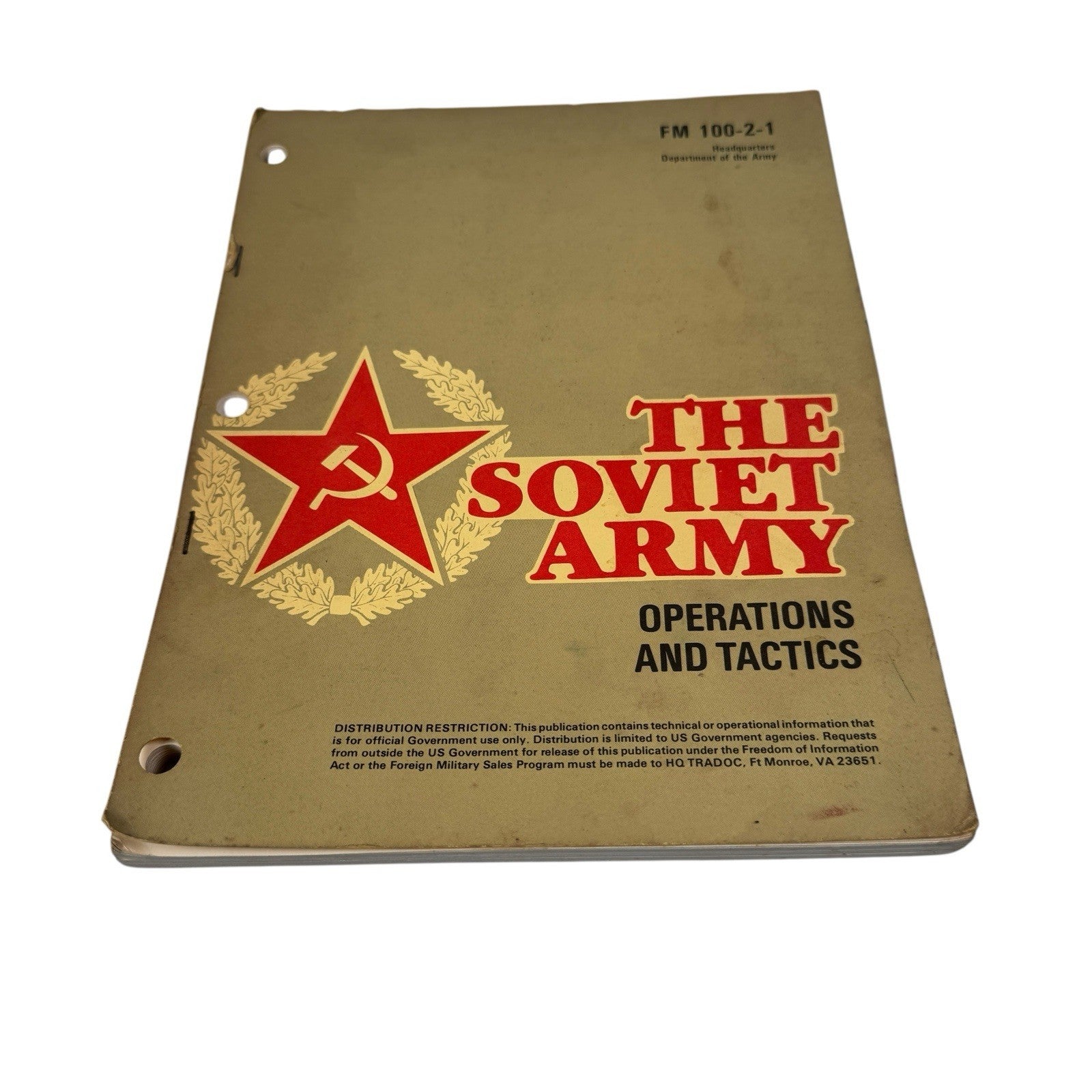 The Soviet Army Operations and Tactics  FM 100-2-1 USSR 1984 RARE Tactical