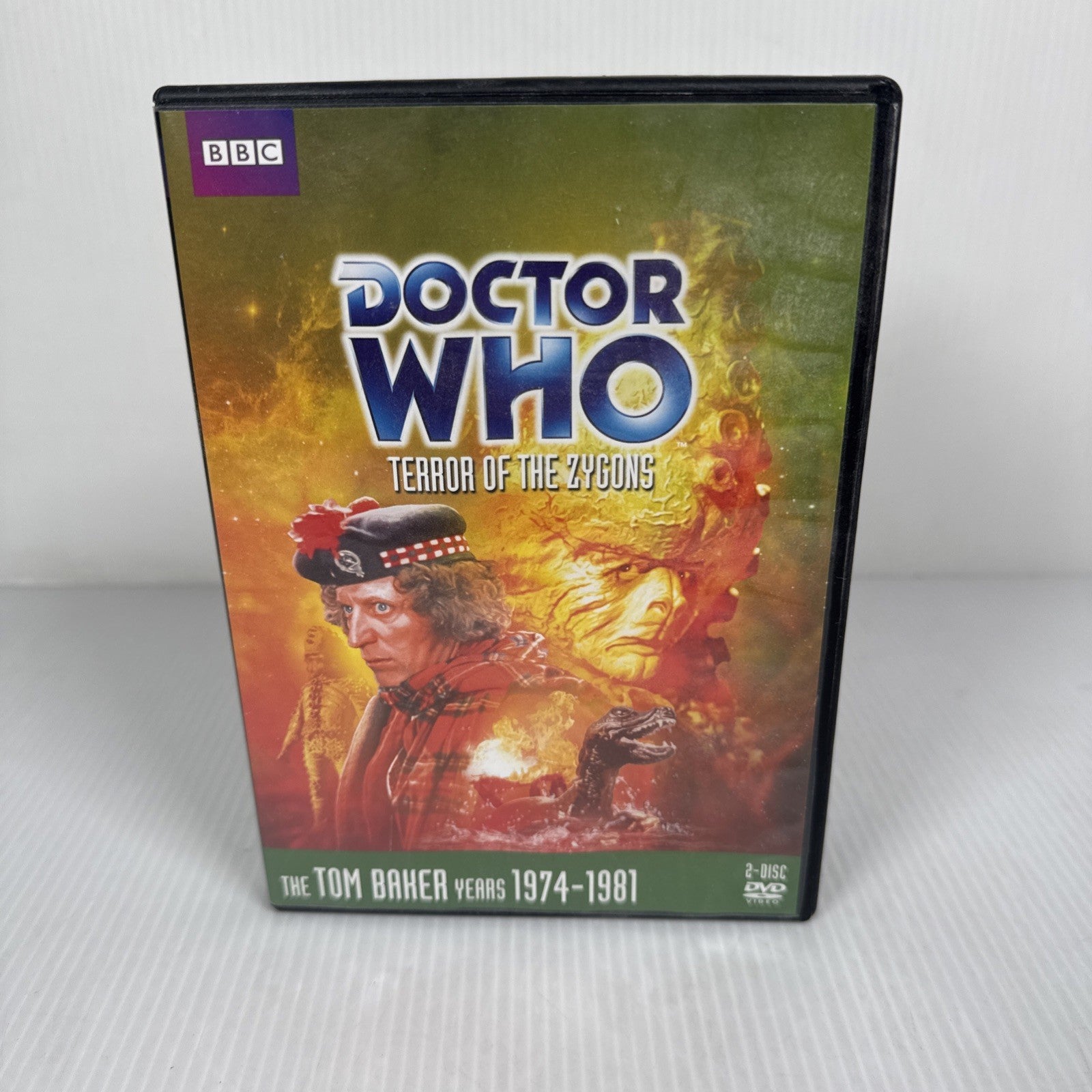 Doctor Who Terror Of The Zygons DVD Used Tom Baker Years 1974–1981 BBC 2-Disc