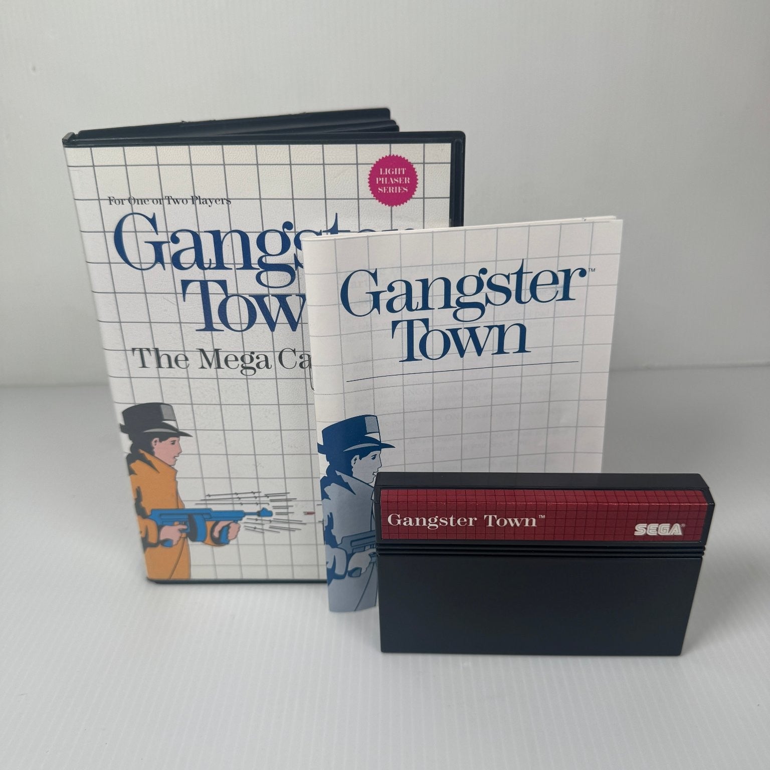 Gangster Town Sega Master System The Mega Cartridge Video Game Complete CIB