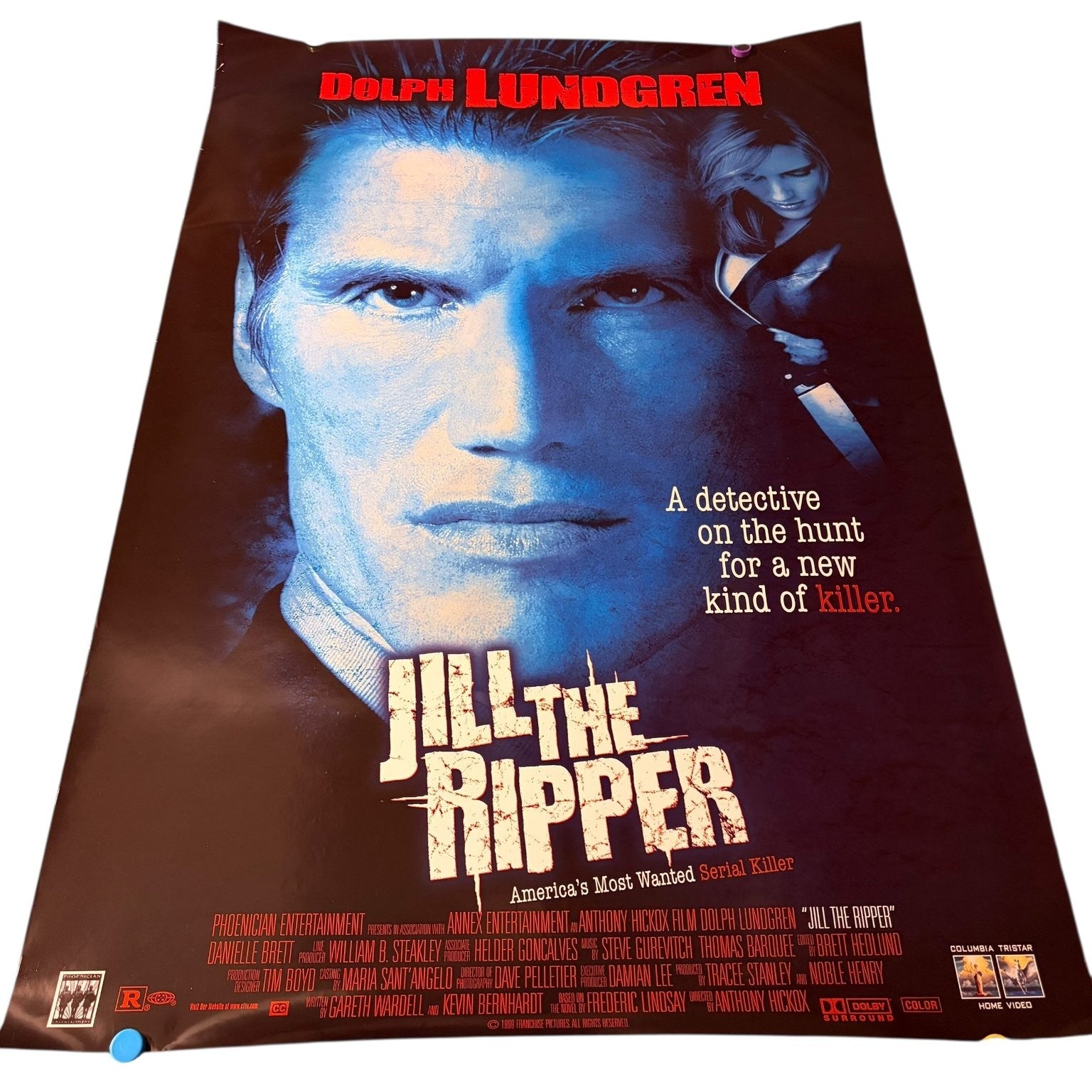 Jill the Ripper 1999 One-Sheet Movie Poster Dolph Lundgren R Rated 27"x40"