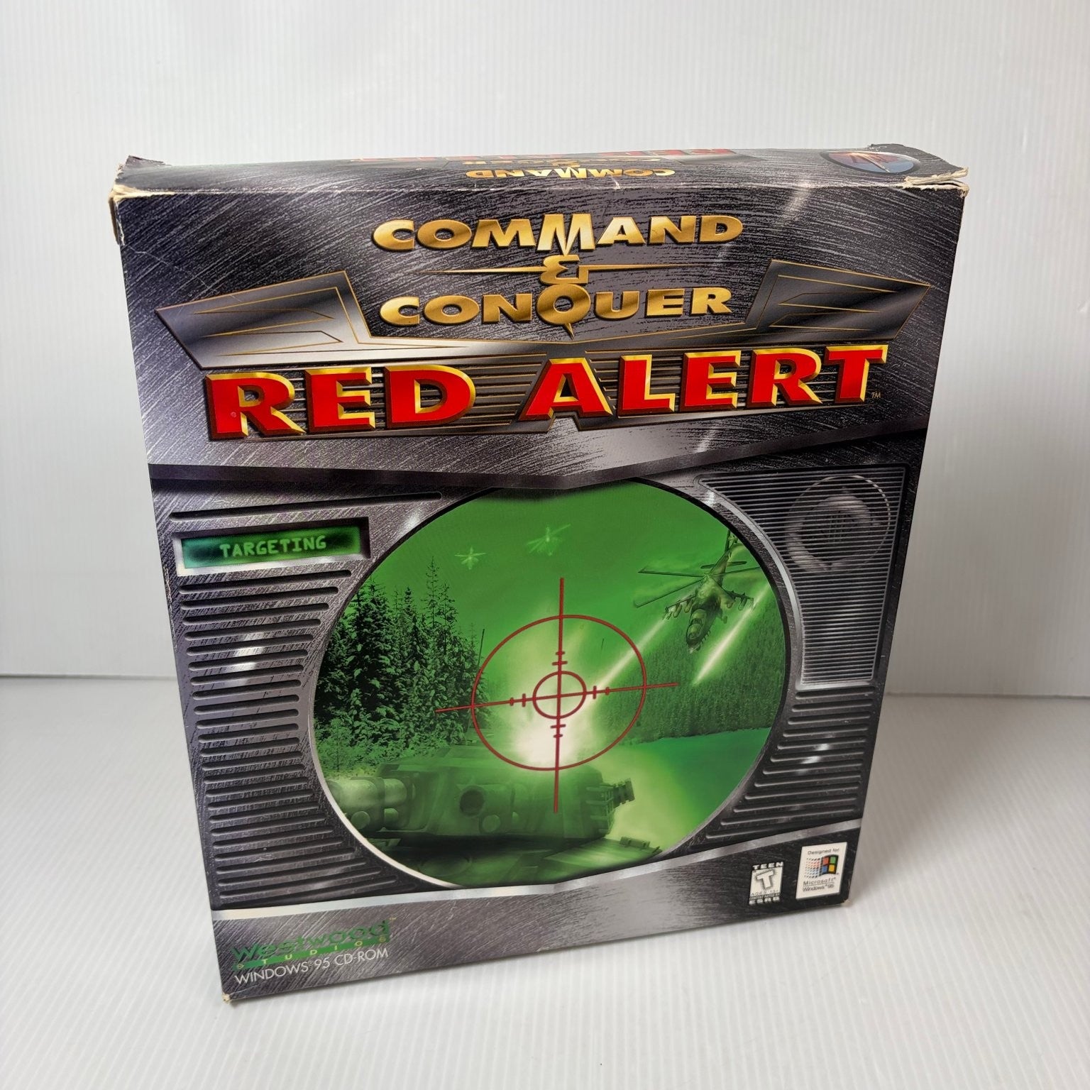 Command & Conquer Red Alert Big Box PC CD-ROM Game RTS Multiplayer Complete
