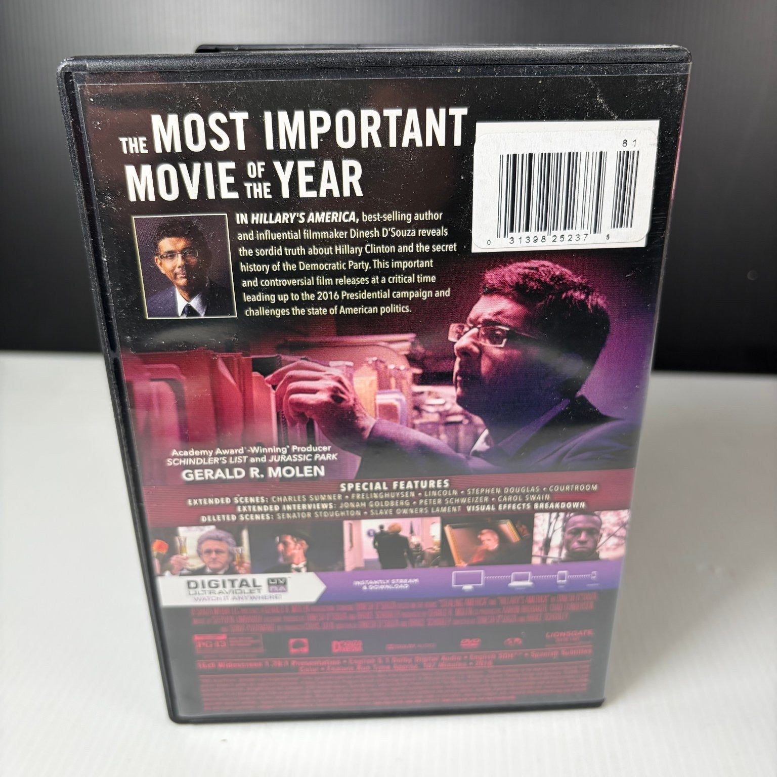 Hillary's America DVD 2016 Dinesh D'Souza Political Documentary