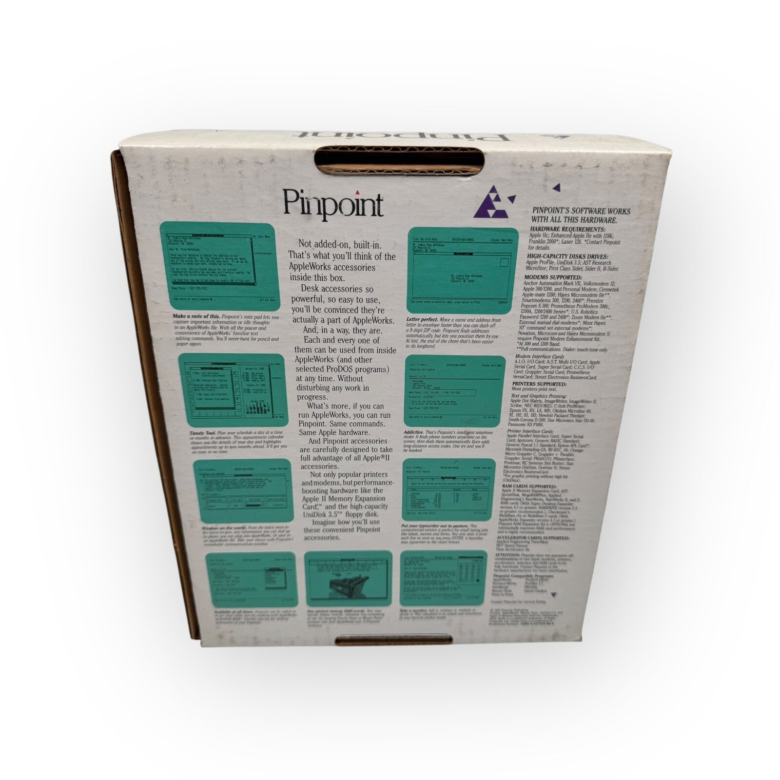 Apple II Pinpoint Productivity Software For Apple Works Complete In Box