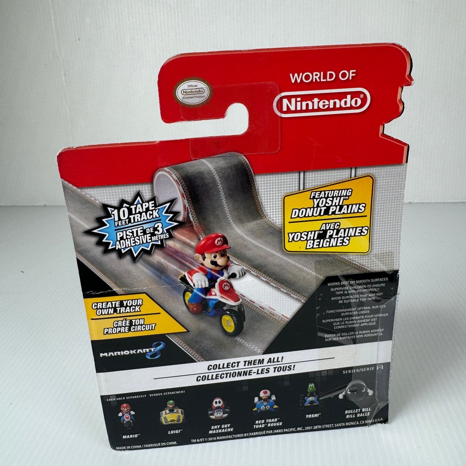 Yoshi Tape Racer Mario Kart 8 3" Figure  World of Nintendo Jakks Pacific