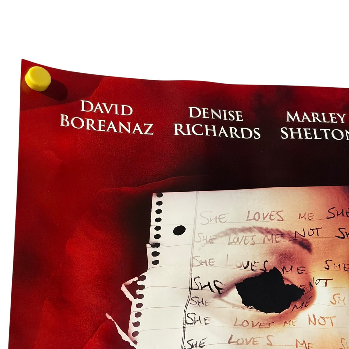 Valentine 2001 Promotional Movie Poster Horror David Boreanaz Katherine Heigl