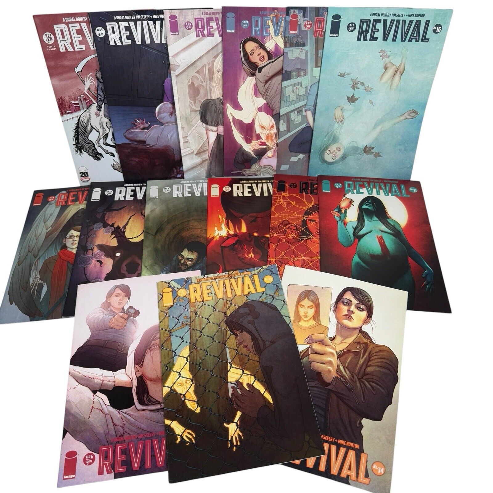 Revival Mixed Lot 15 Comics Tim Seeley Covers 1, 10, 13-17, 22, 28-31, 32-34