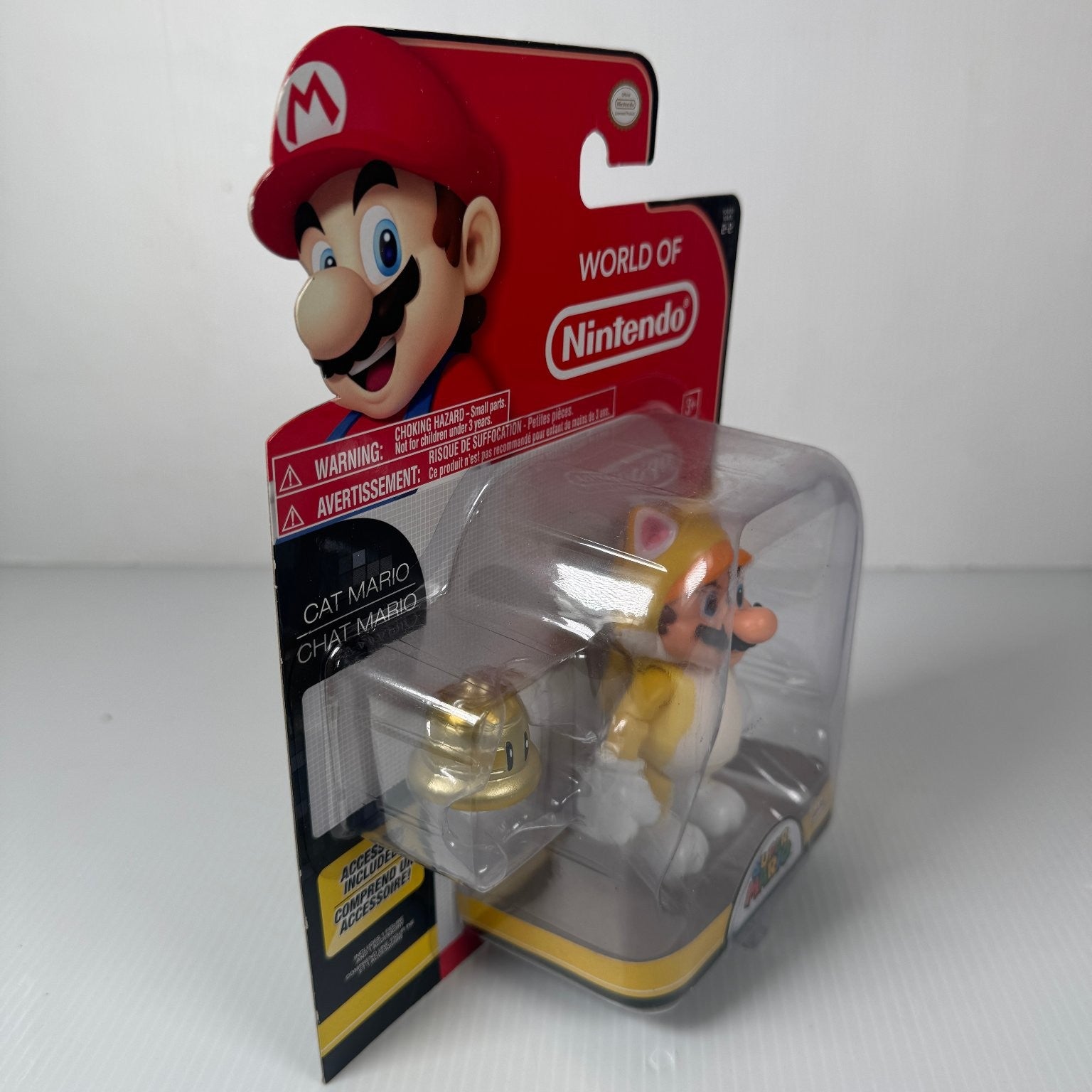 World of Nintendo Cat Mario Super Mario 4in Action Figure with Bell Series 2-2