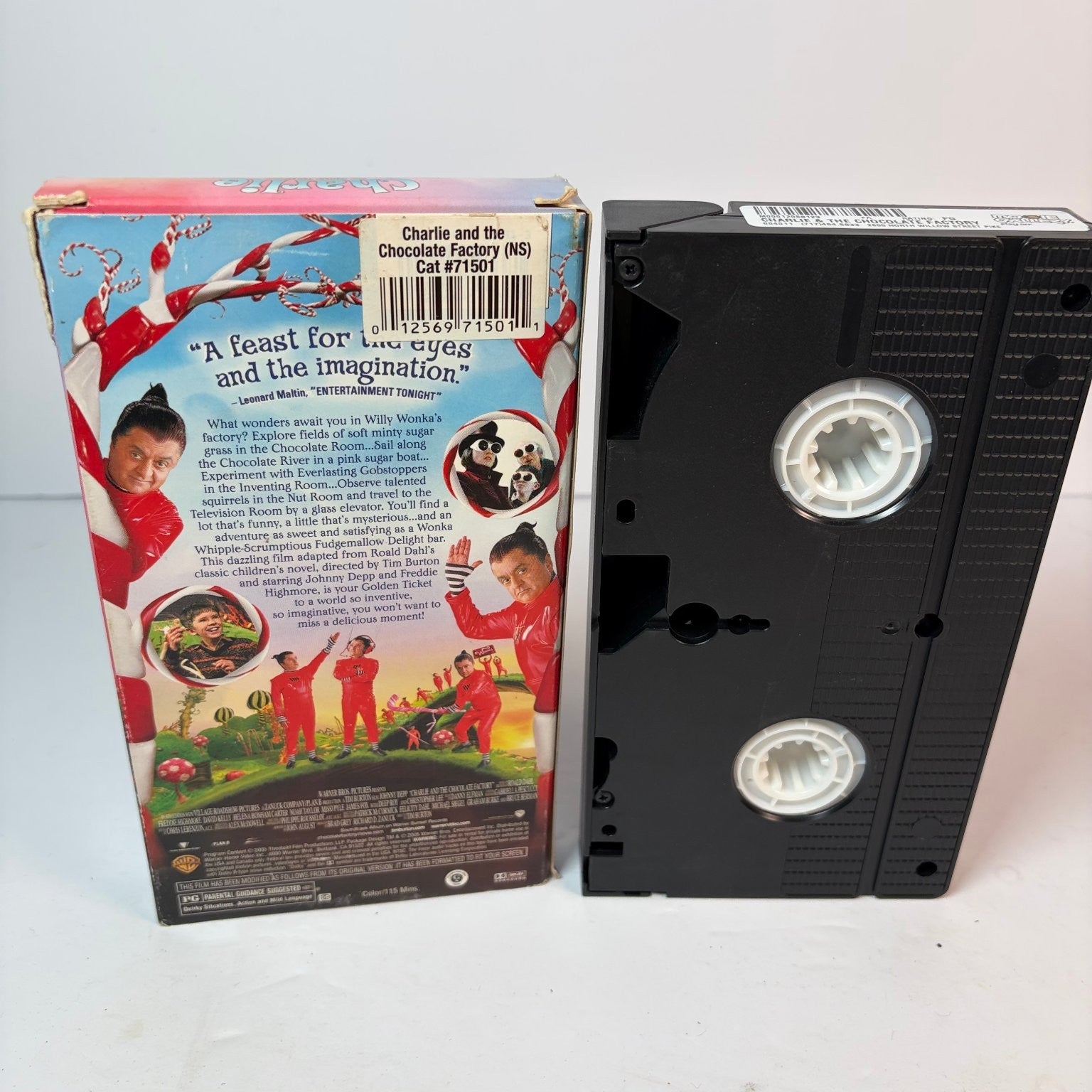 Charlie and the Chocolate Factory VHS 2005 Family Fantasy Adventure Warner