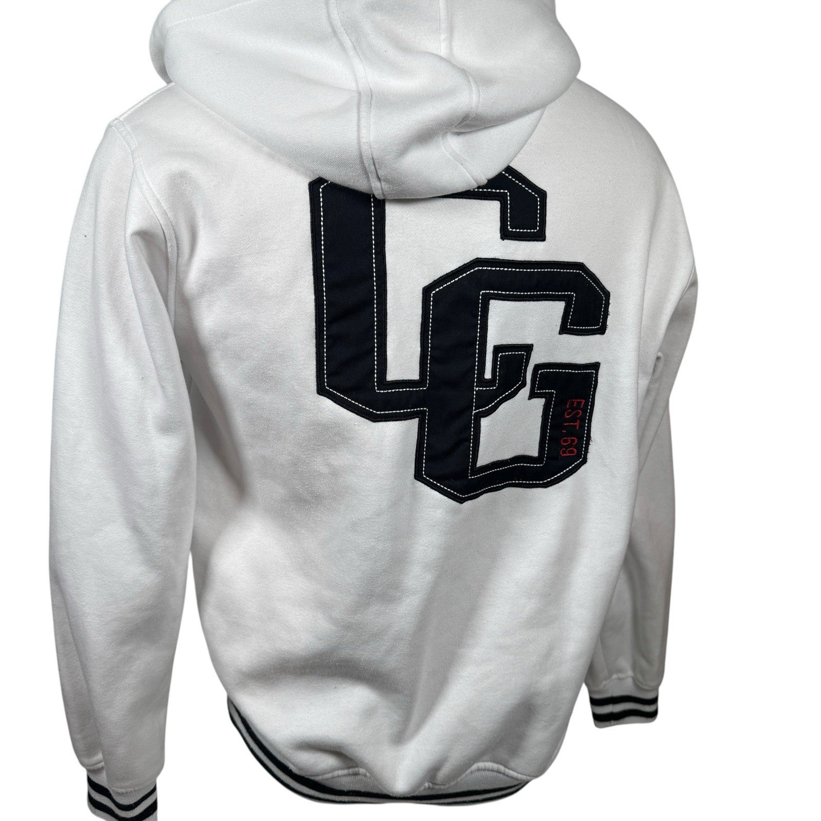 Coogi Australia Zip-Up Hoodie w/ Embroidery & Mesh Lined Hood