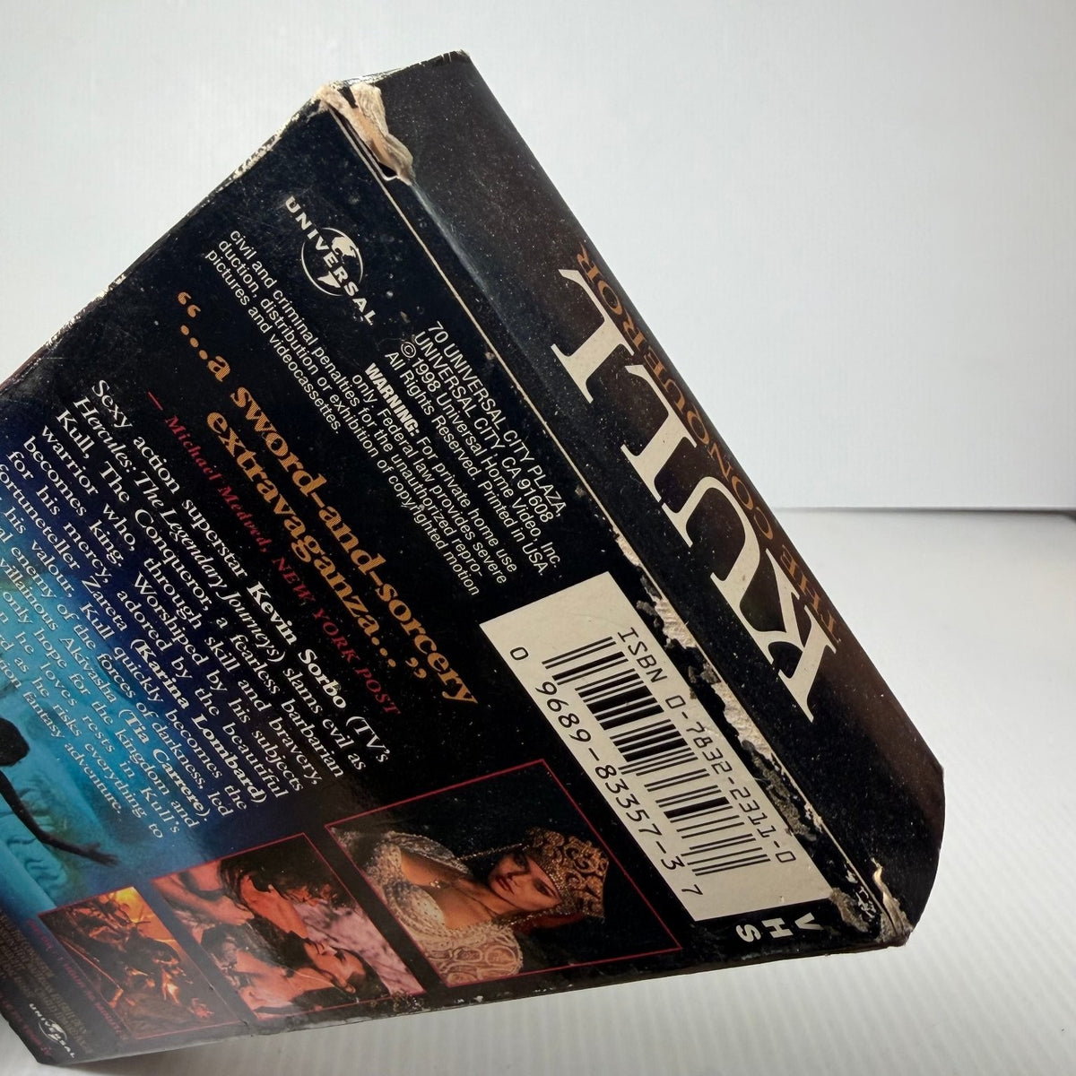 Kull the Conqueror VHS 1997 Action Adventure Fantasy Kevin Sorbo Universal
