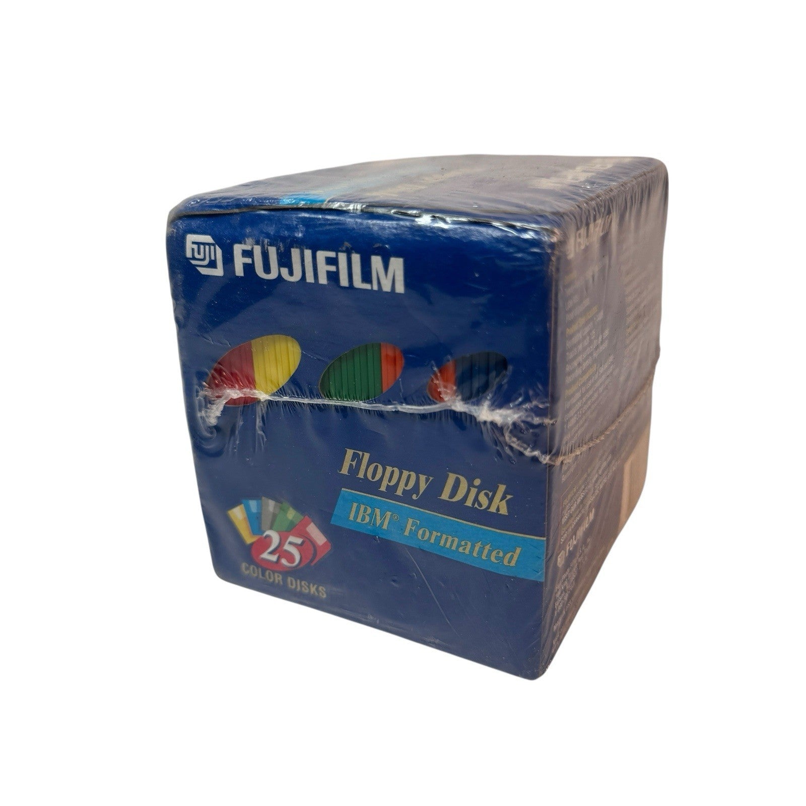Fuji Fujifilm 3.5" Floppy Disks IBM Formatted 25 Pack Color High Density NOS