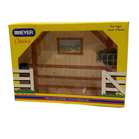 Breyer Classics No. 633 Bay Pinto Barn Style  Box