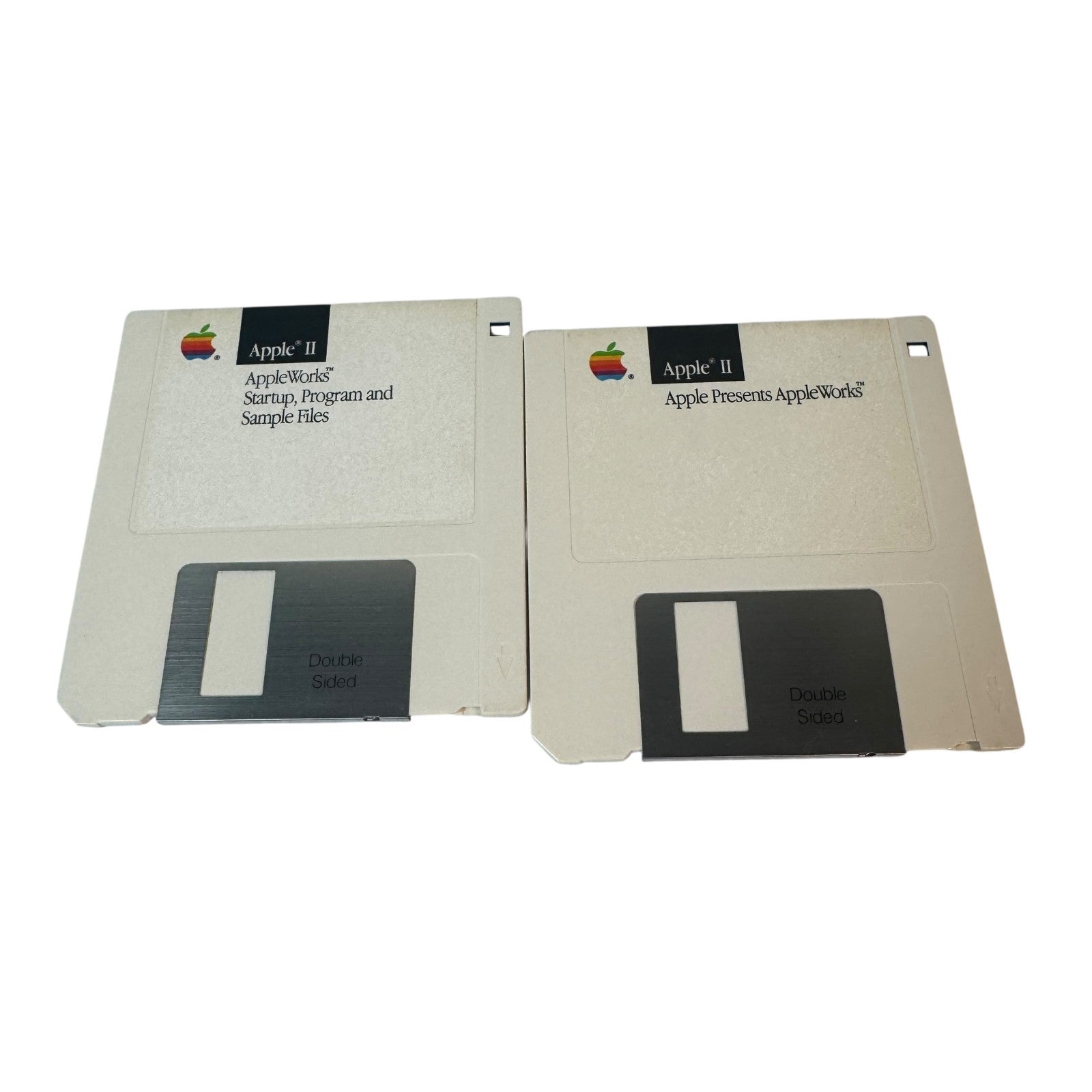 Vintage Apple II AppleWorks Disks Business Software 3.5" Floppy Disk Set