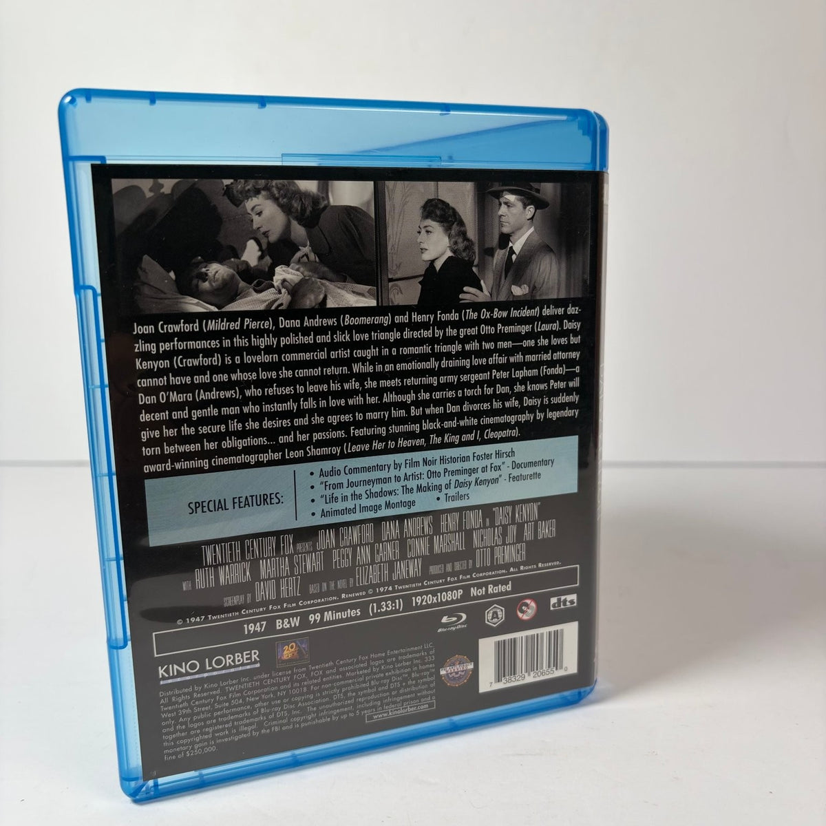 Daisy Kenyon Blu-ray 1947 Joan Crawford Dana Andrews Henry Fonda Otto Preminger