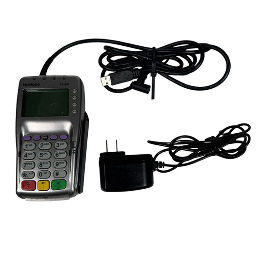 VeriFone VX-805 Pin Pad Card Reader 160mb Keypad Includes Cords Power Supply