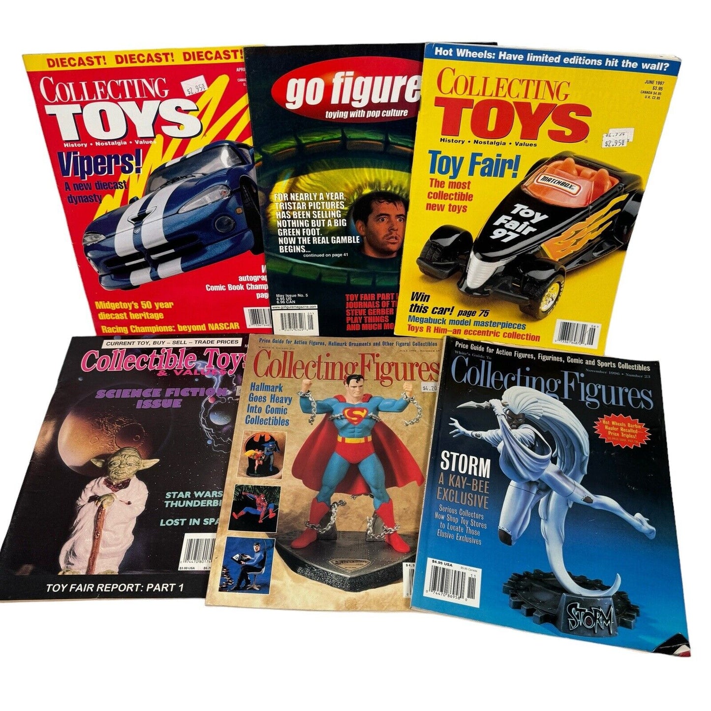 Lot Of 6 Action Figure Collecting Magazines Go Figure Collecting Toys & Figures