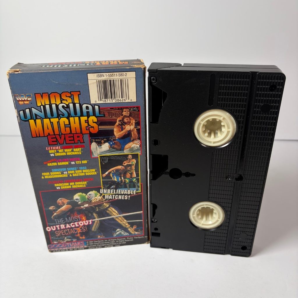 WWF Most Unusual Matches Ever VHS 1994 GoodTimes Wrestling Bret Hart Shawn Micha