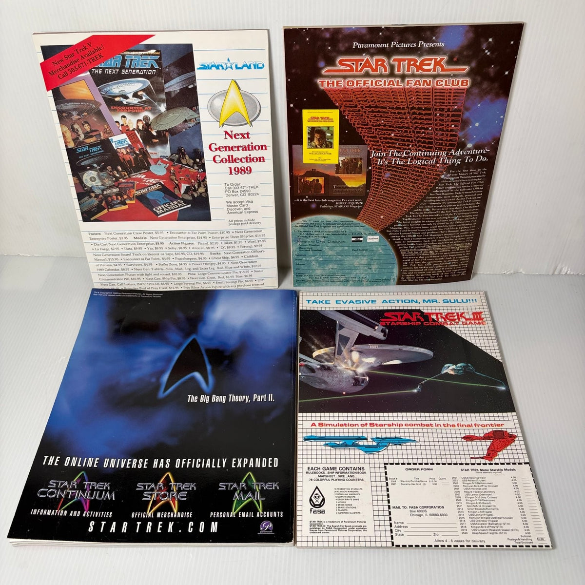 Star Trek Magazine Lot 9 Issues Sci-Fi TV Guide Starlog 30th Anniversary