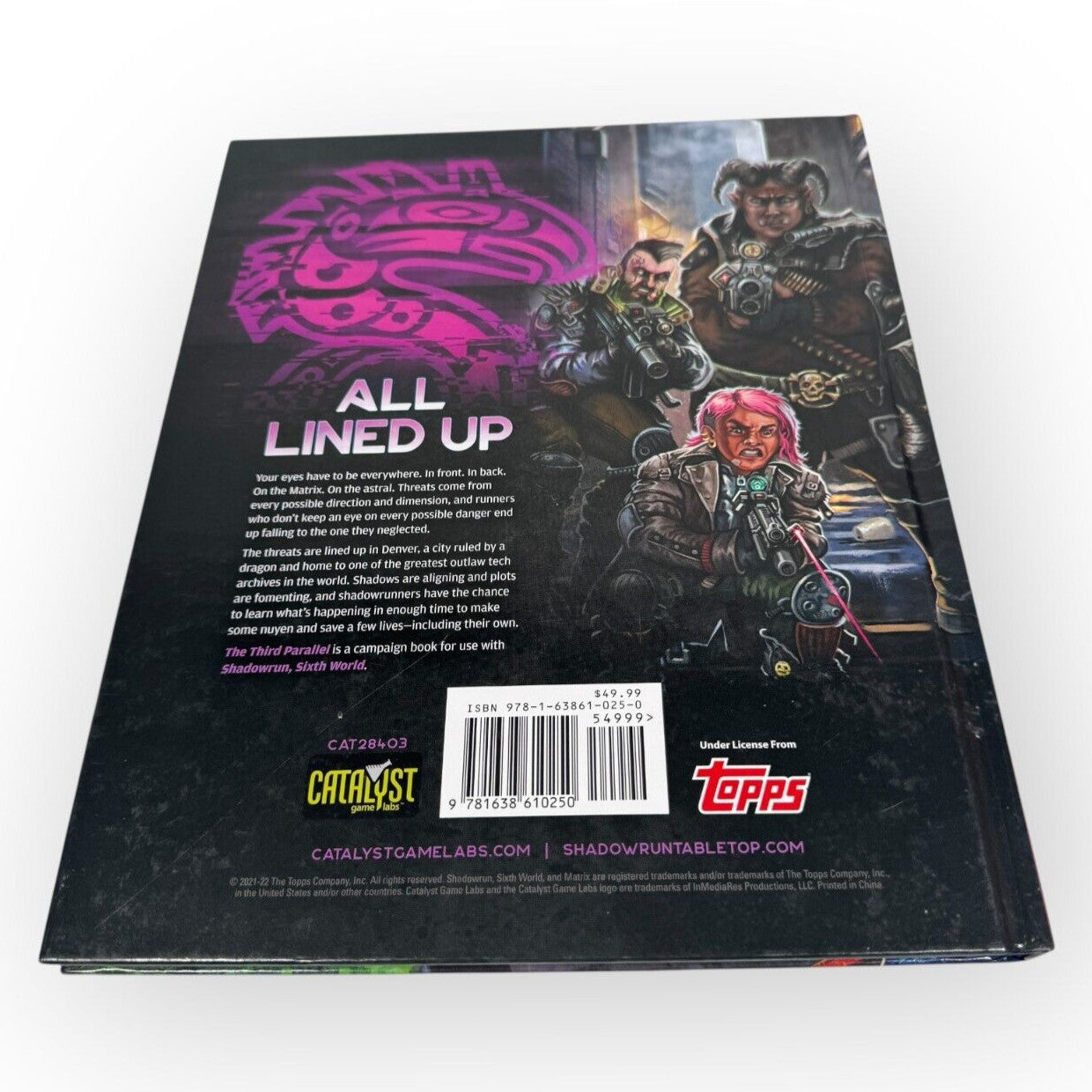 Shadowrun The Third Parallel Roleplaying Game Sourcebook Catalyst 1st Print 2022