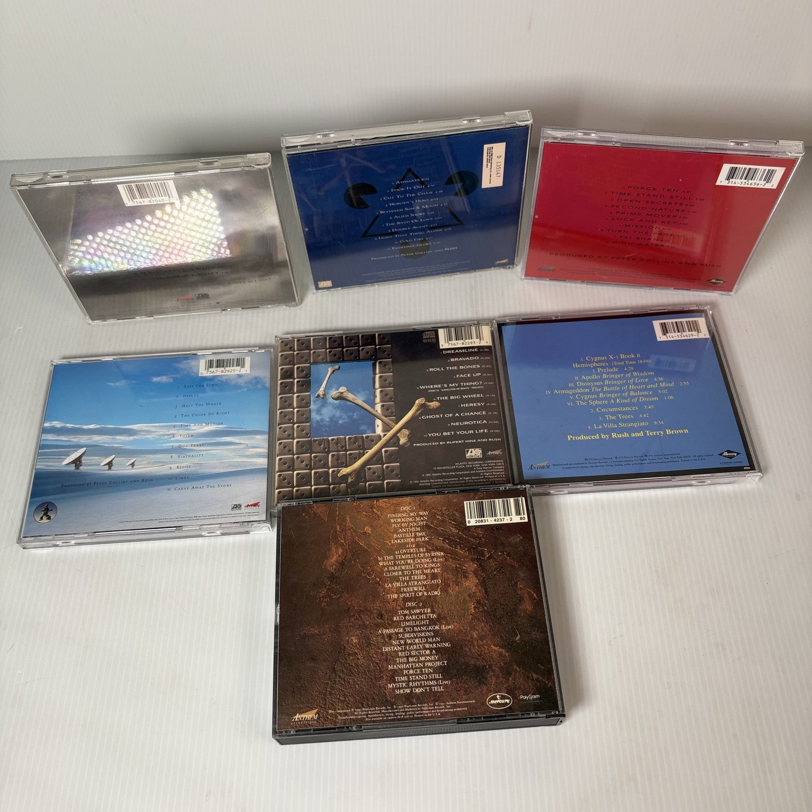 Rush CD Lot of 7 Albums Including Presto, Chronicles, Roll the Bones