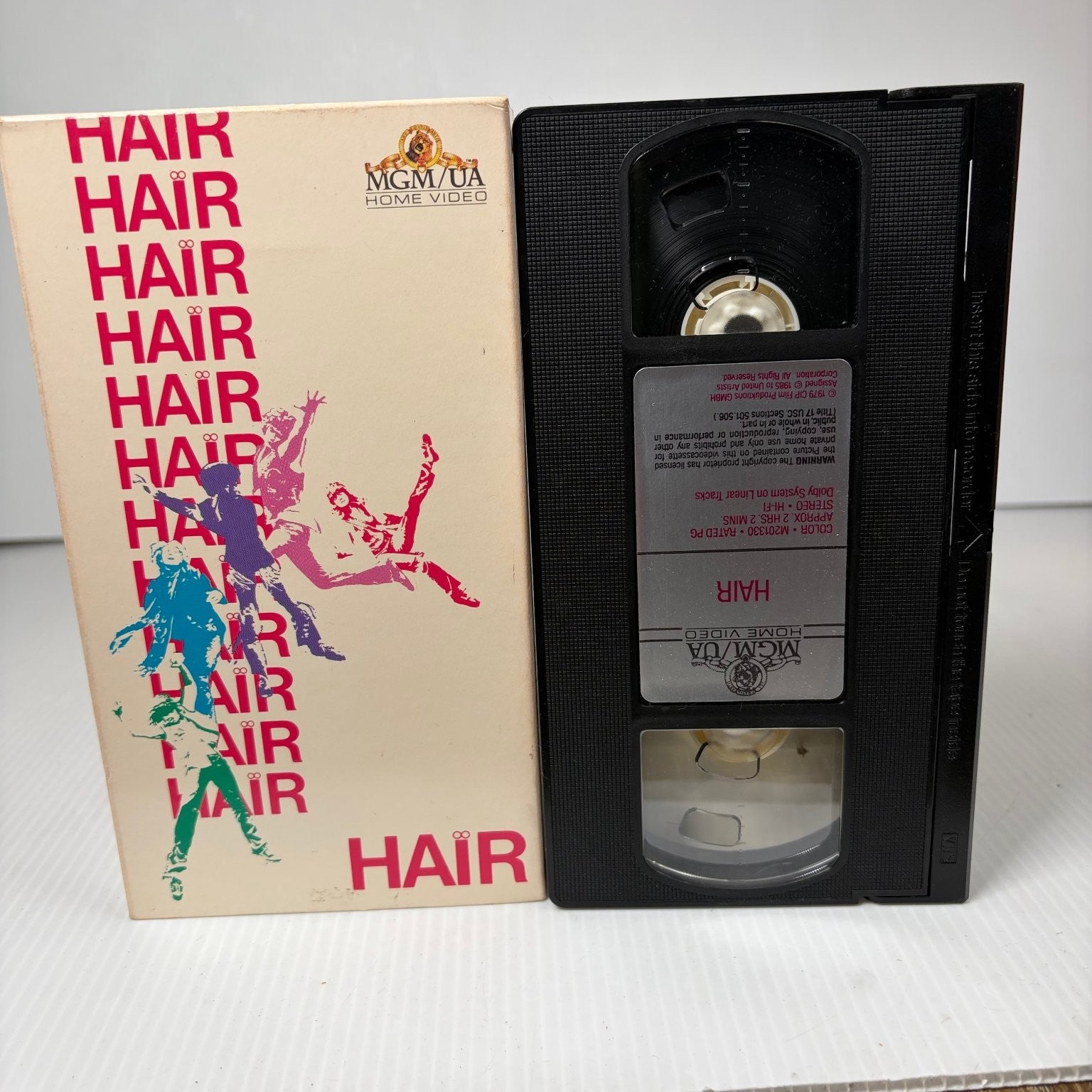 HAIR VHS 1988 Musical Drama Milos Forman MGM/UA Home Video Original Release