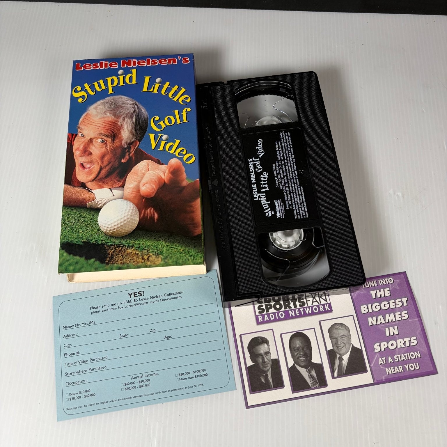 Leslie Nielsen's Stupid Little Golf Video VHS 1997 Comedy Instructional WinStar