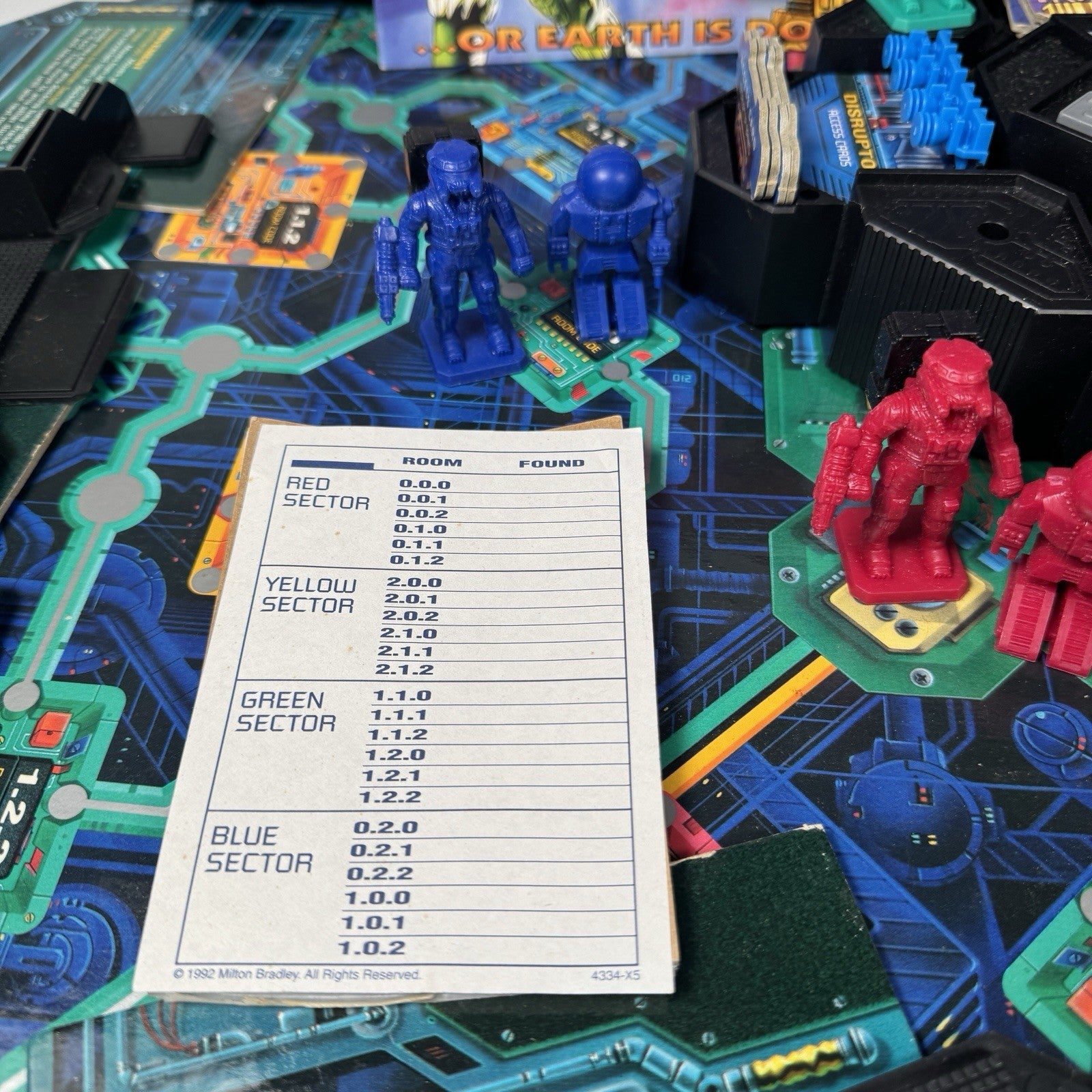 Vintage 1992 Omega Virus Board Game Complete As Is Non-Working Electronics