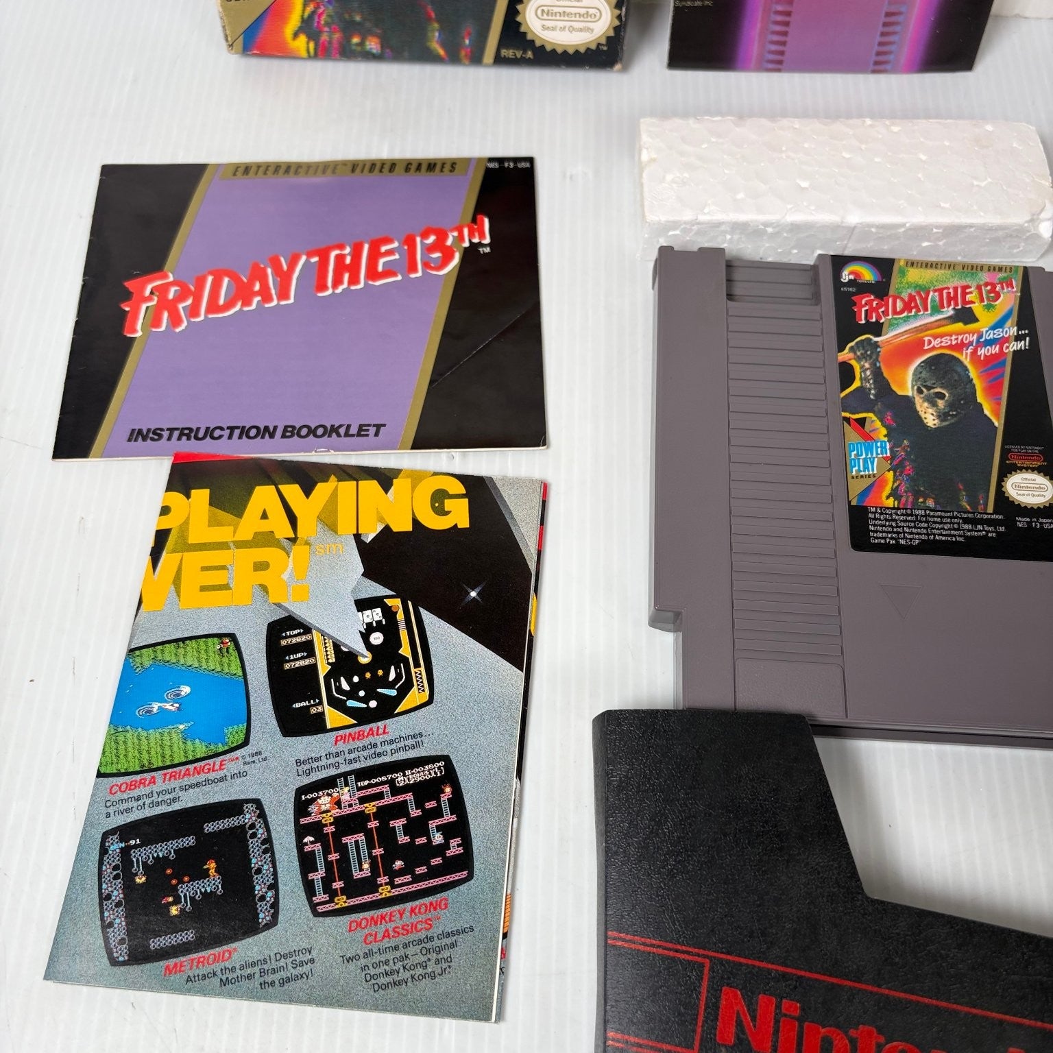 Friday the 13th NES Nintendo Entertainment System Video Game Horror Complete CIB