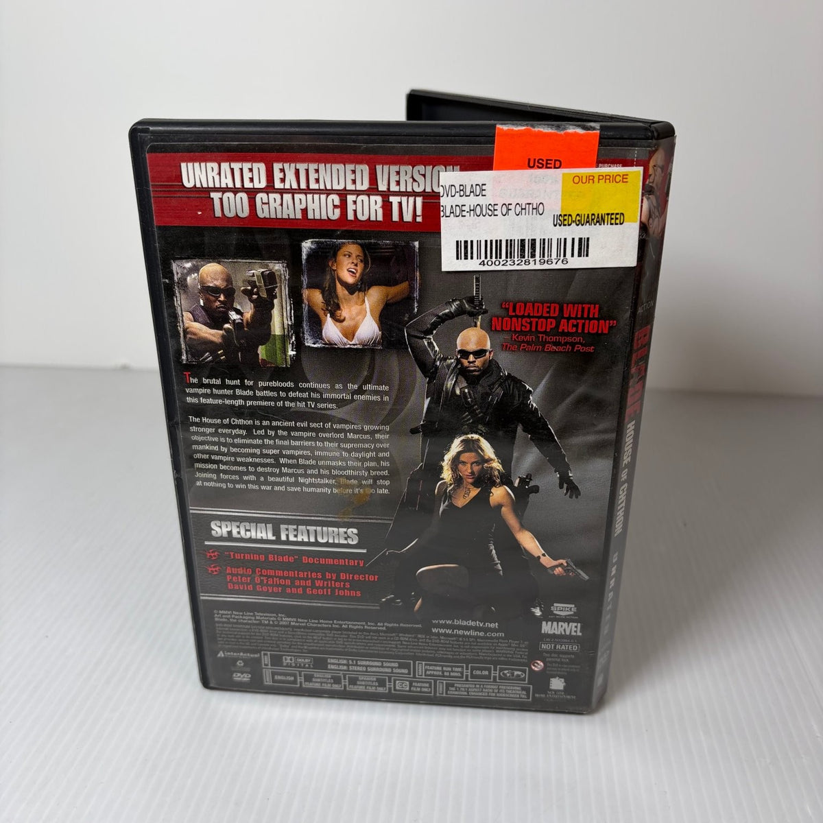 Blade: House of Chthon Unrated DVD 2006 Extended Version Action Horror