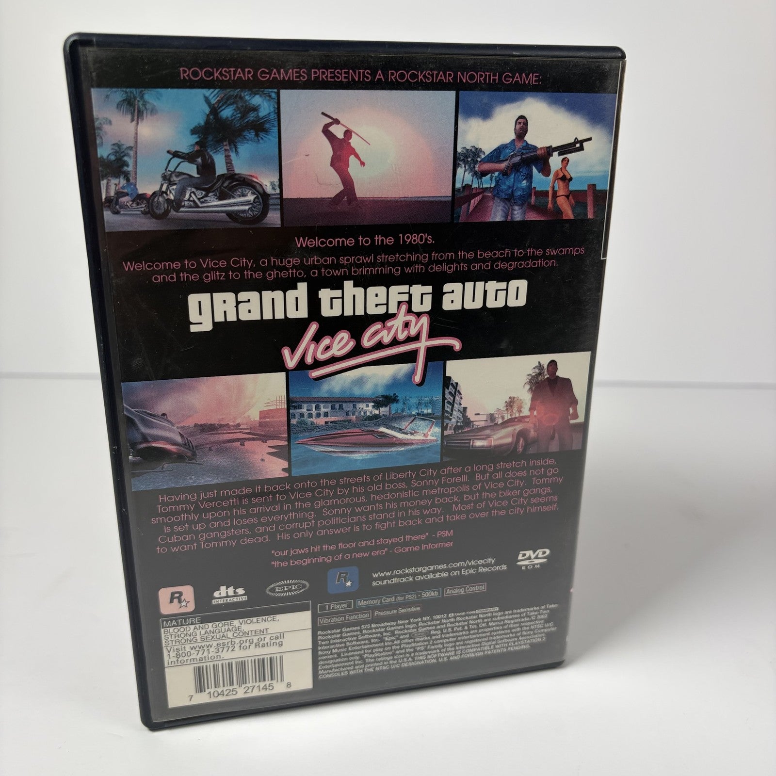Grand Theft Auto Vice City PS2 PlayStation 2 (Complete w/ Manual & Map) GTA