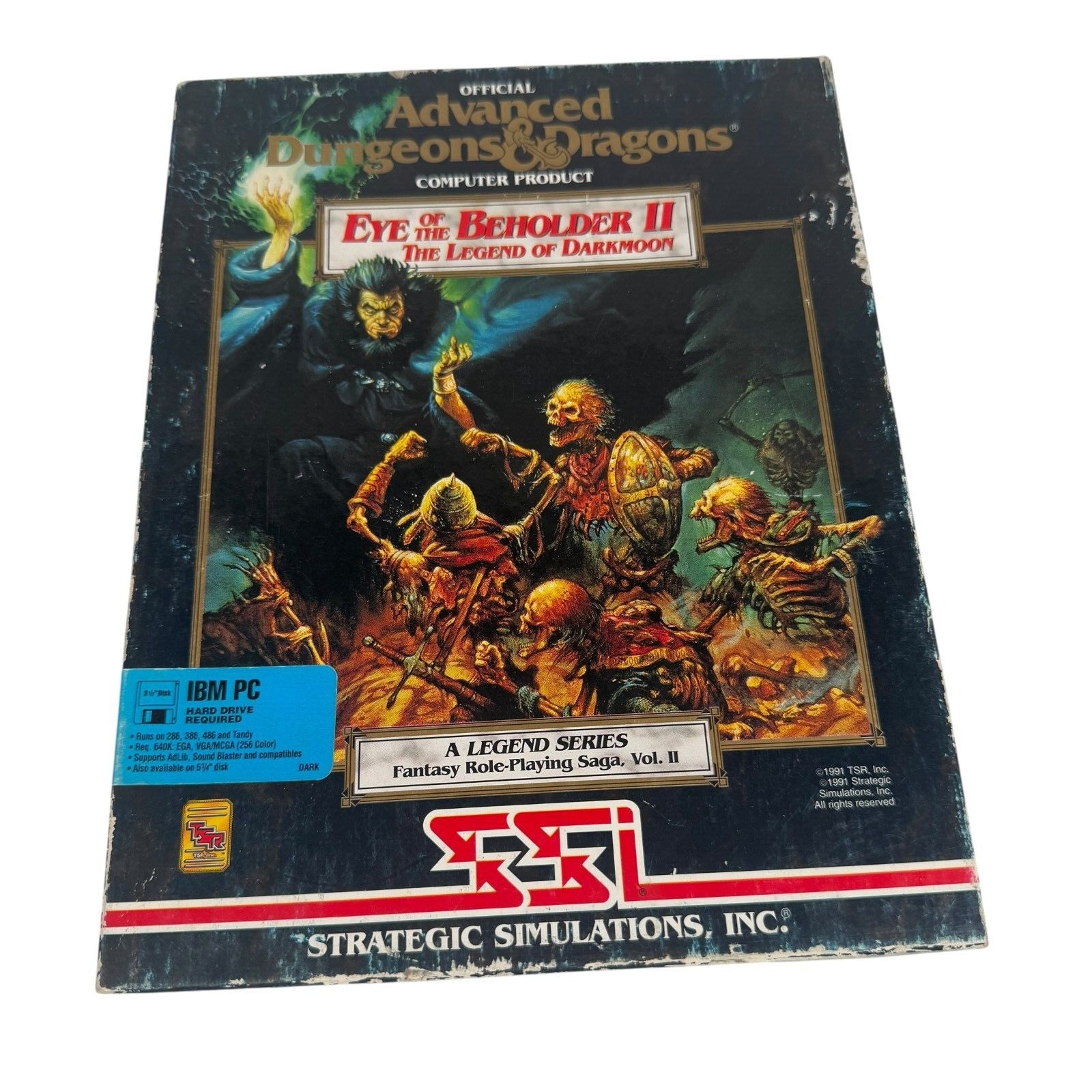 Advanced D&D Eye of the Beholder II The Legend of Darkmoon IBM 3.25" PC Big Box