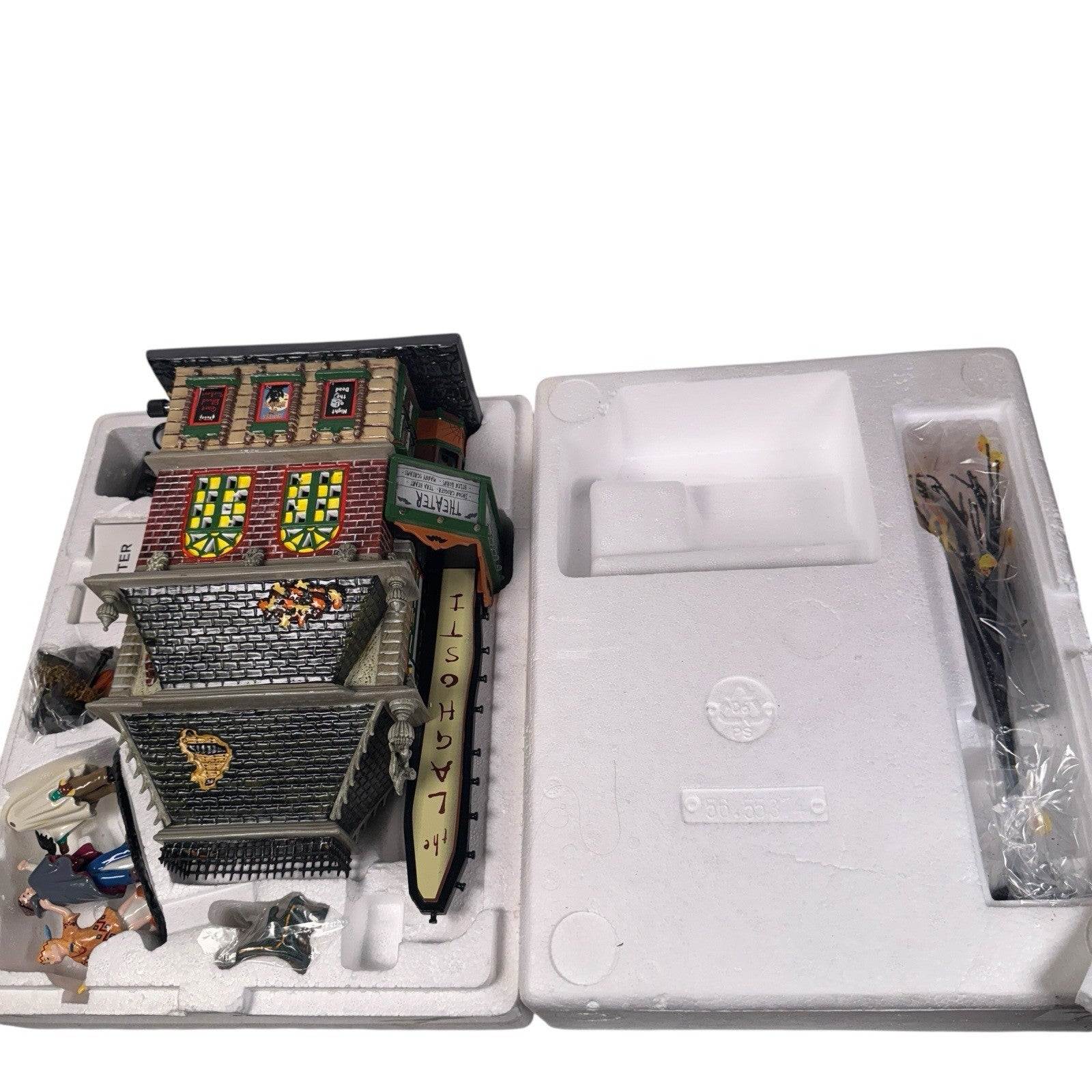 Department 56 Snow Village Halloween LaGhosti Movie Theater 55374 Tested Working