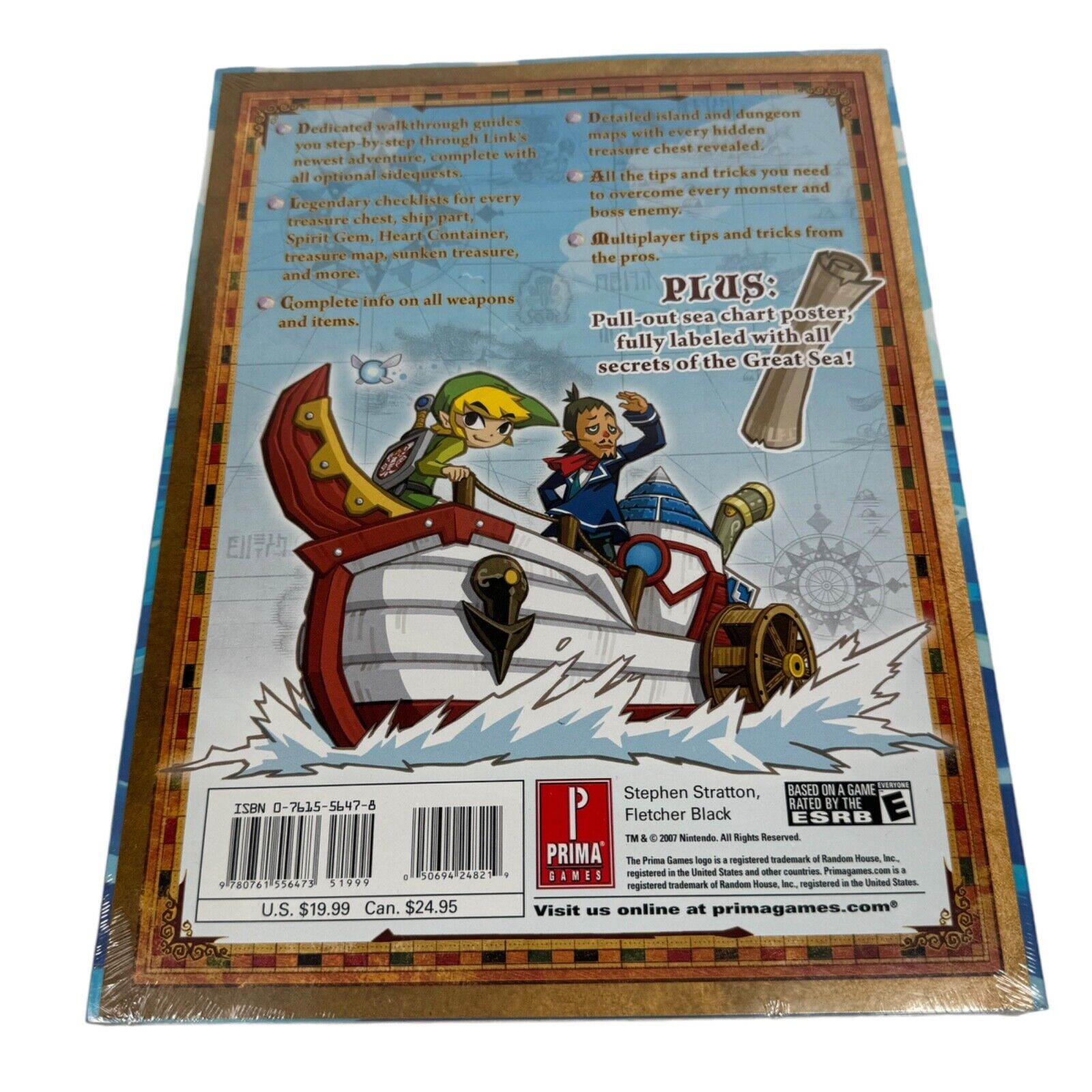 Legend Of Zelda Phantom Hourglass Prima Strategy Guide DS New Factory Sealed