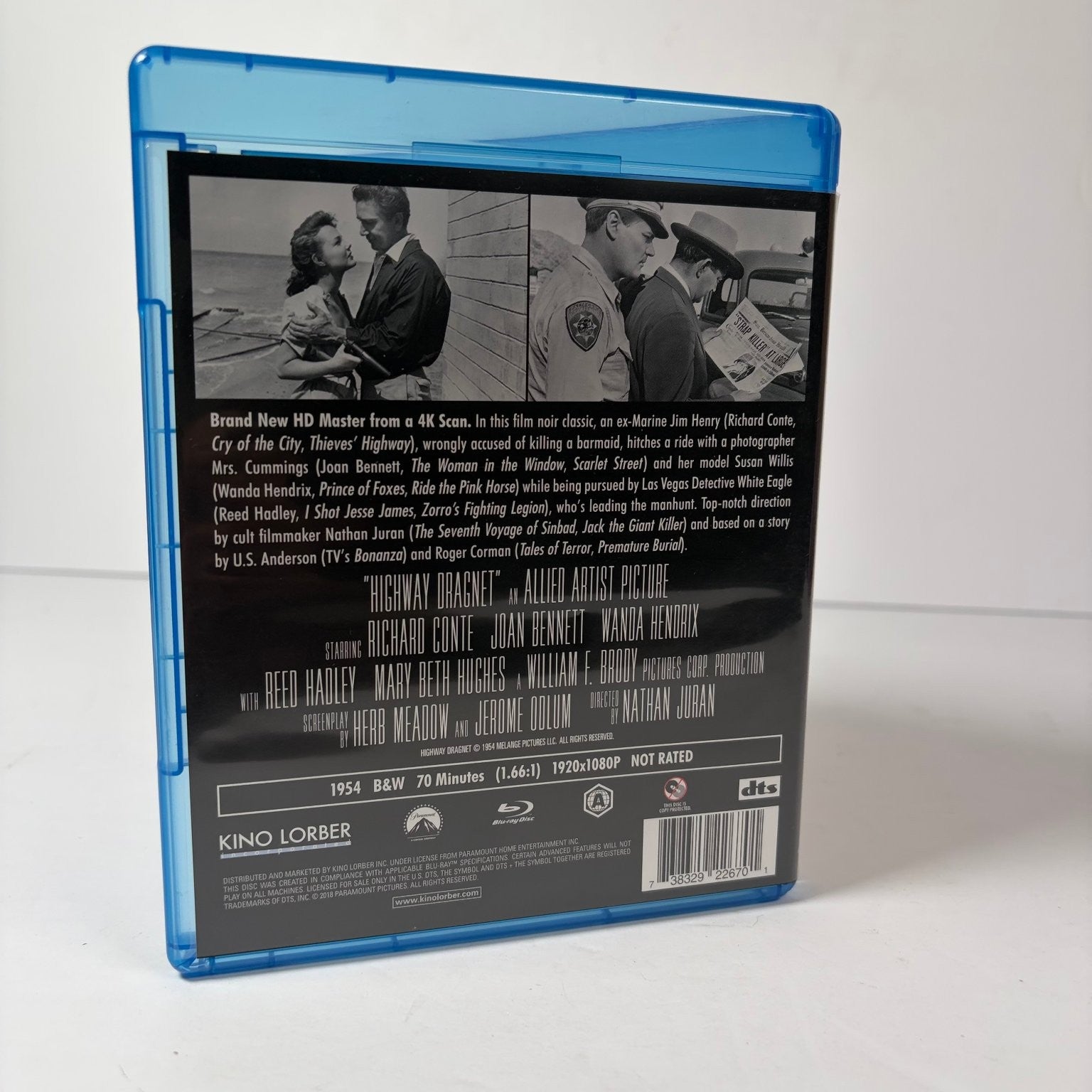 HIGHWAY DRAGNET Blu-ray 1954 Richard Conte Joan Bennett KL Studio Classics