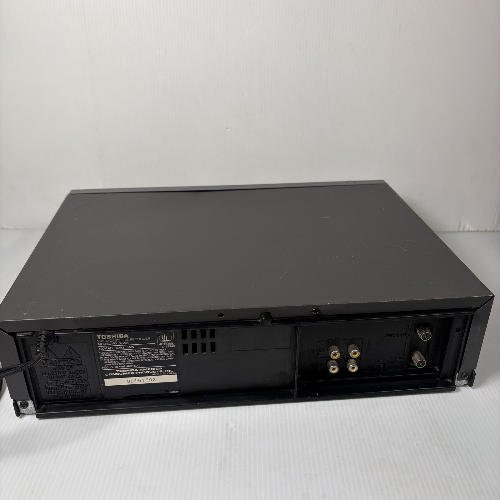 Toshiba M-264 4-Head VCR Video Cassette Recorder Player Pro Drum