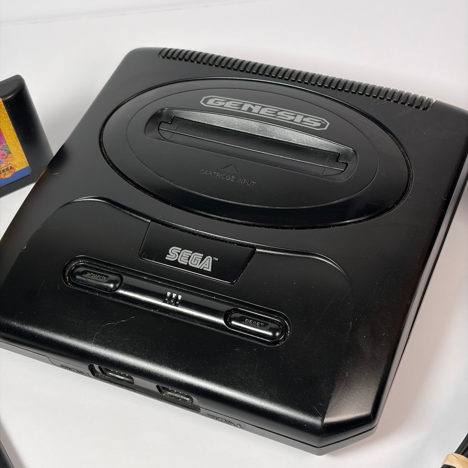 Sega Genesis Model 2 Console w/ 4 Games Power & AV Cables Tested (No Controller)