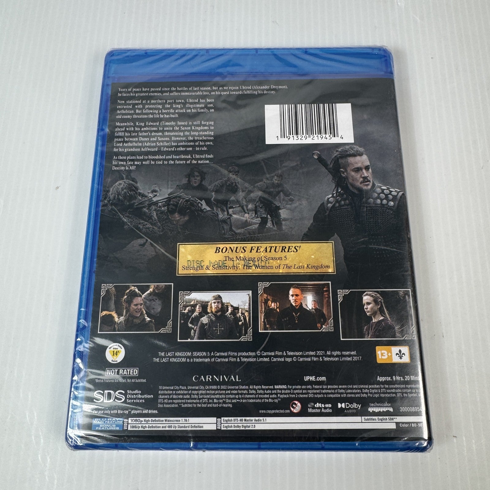 The Last Kingdom Season 5 Blu-ray 2021 Alexander Dreymon Bonus Features