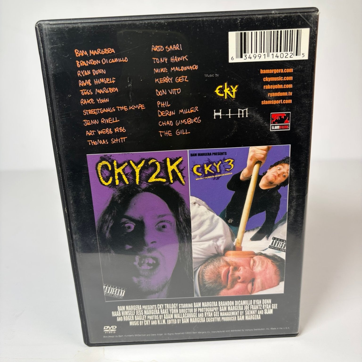 CKY Trilogy Round 2 DVD 2002 Bam Margera Ryan Dunn Skate Stunts Music
