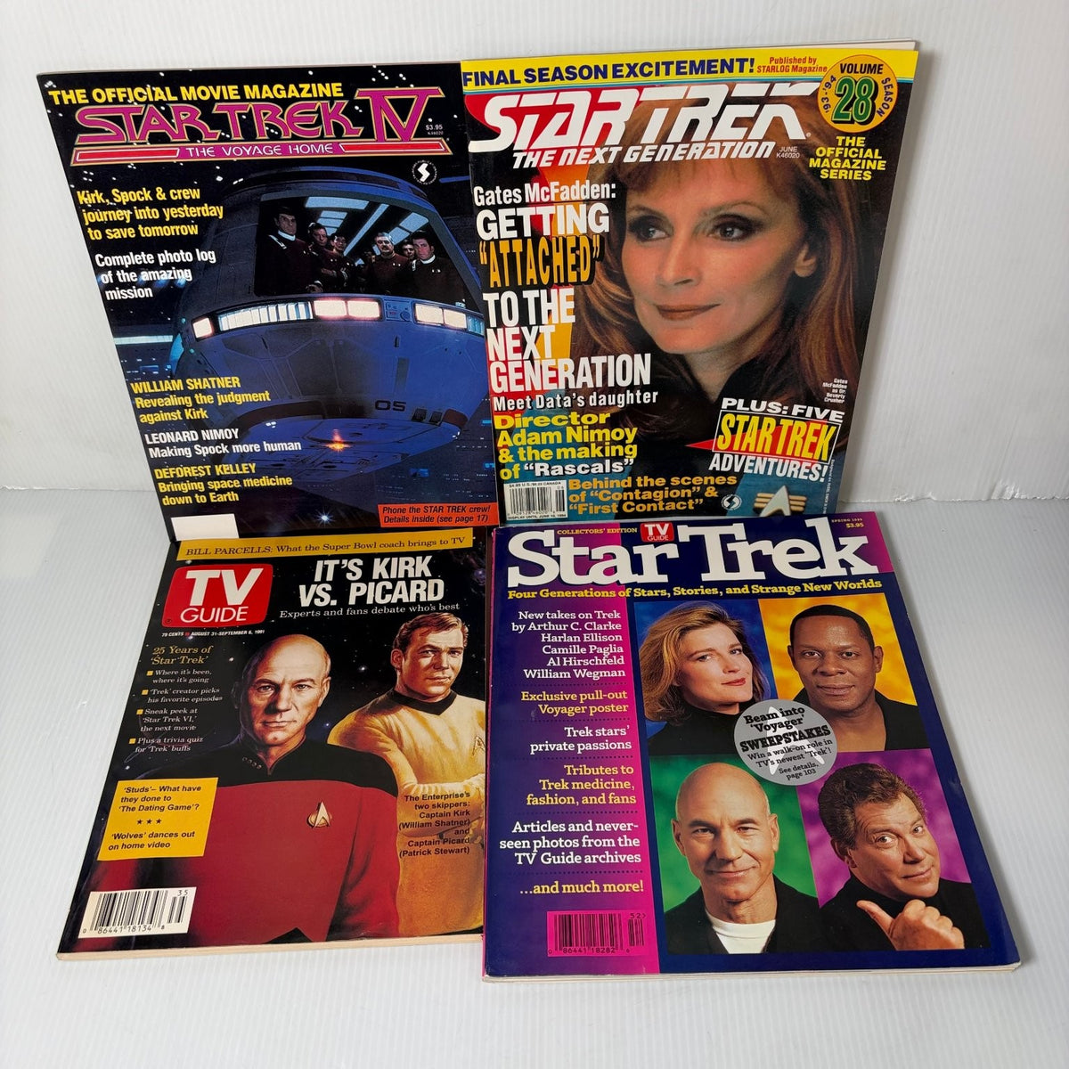 Star Trek Magazine Lot 9 Issues Sci-Fi TV Guide Starlog 30th Anniversary