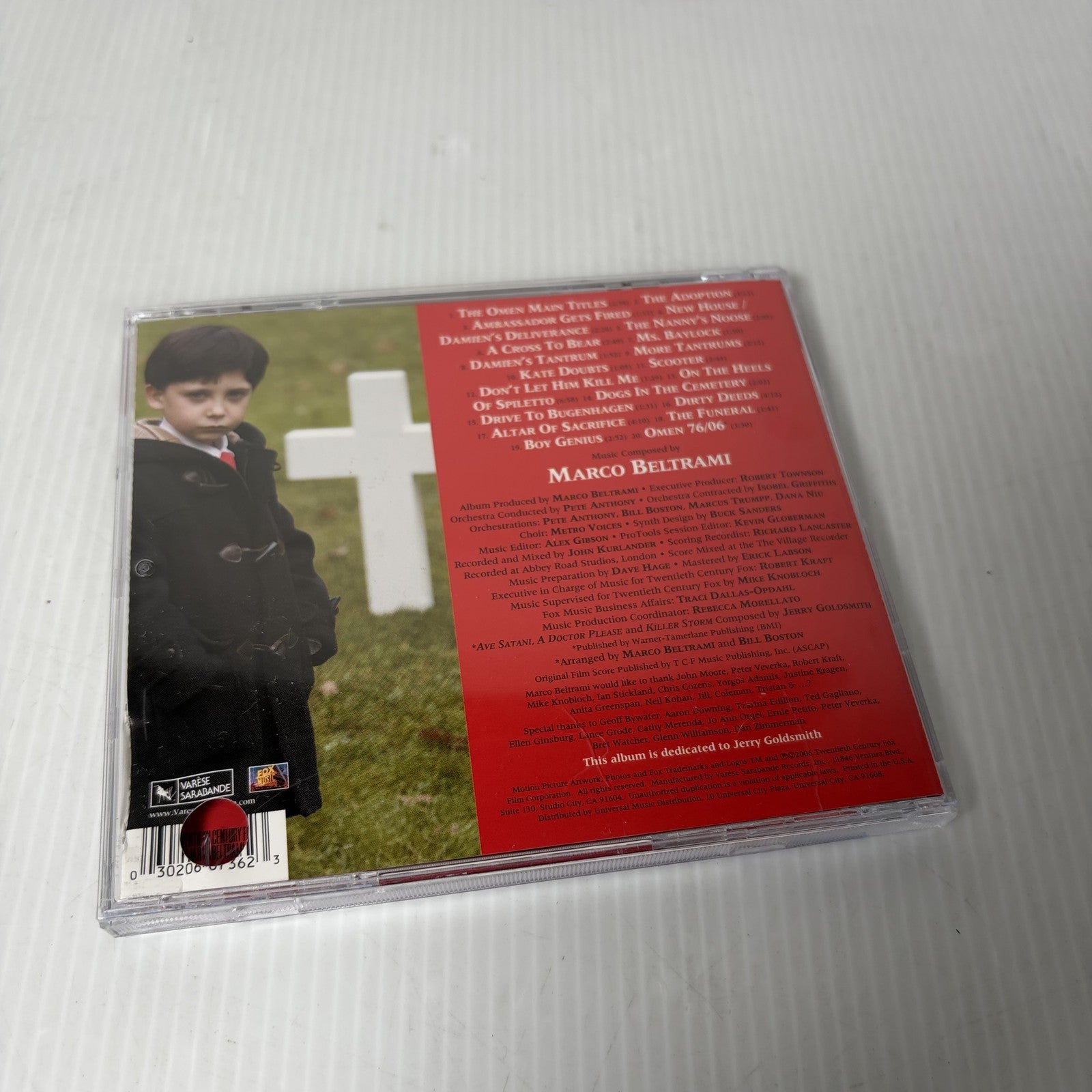 The Omen Original Motion Picture Soundtrack CD Marco Beltrami 2006 Horror Score