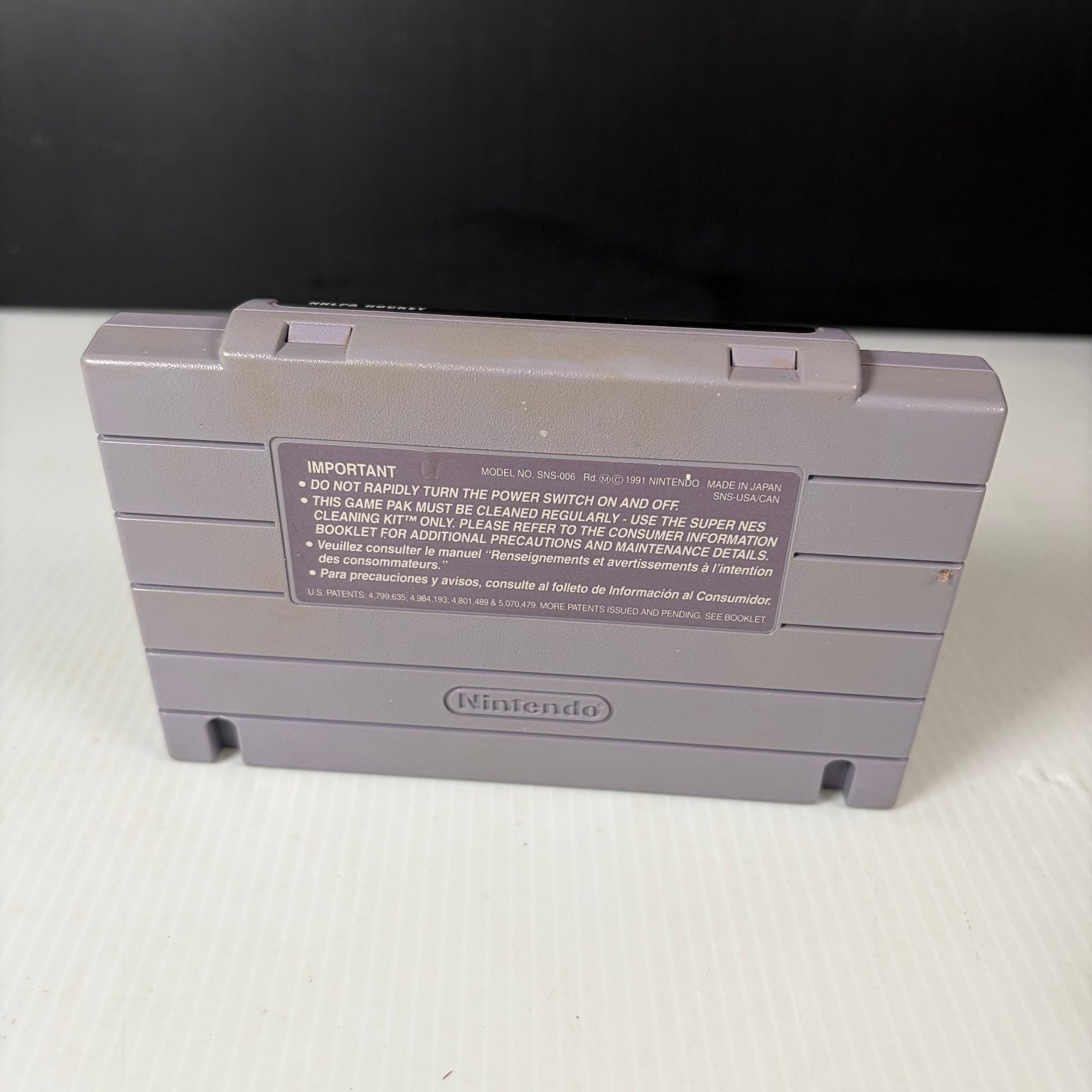 NHLPA Hockey 93 Super Nintendo SNES Video Game Sports Multiplayer