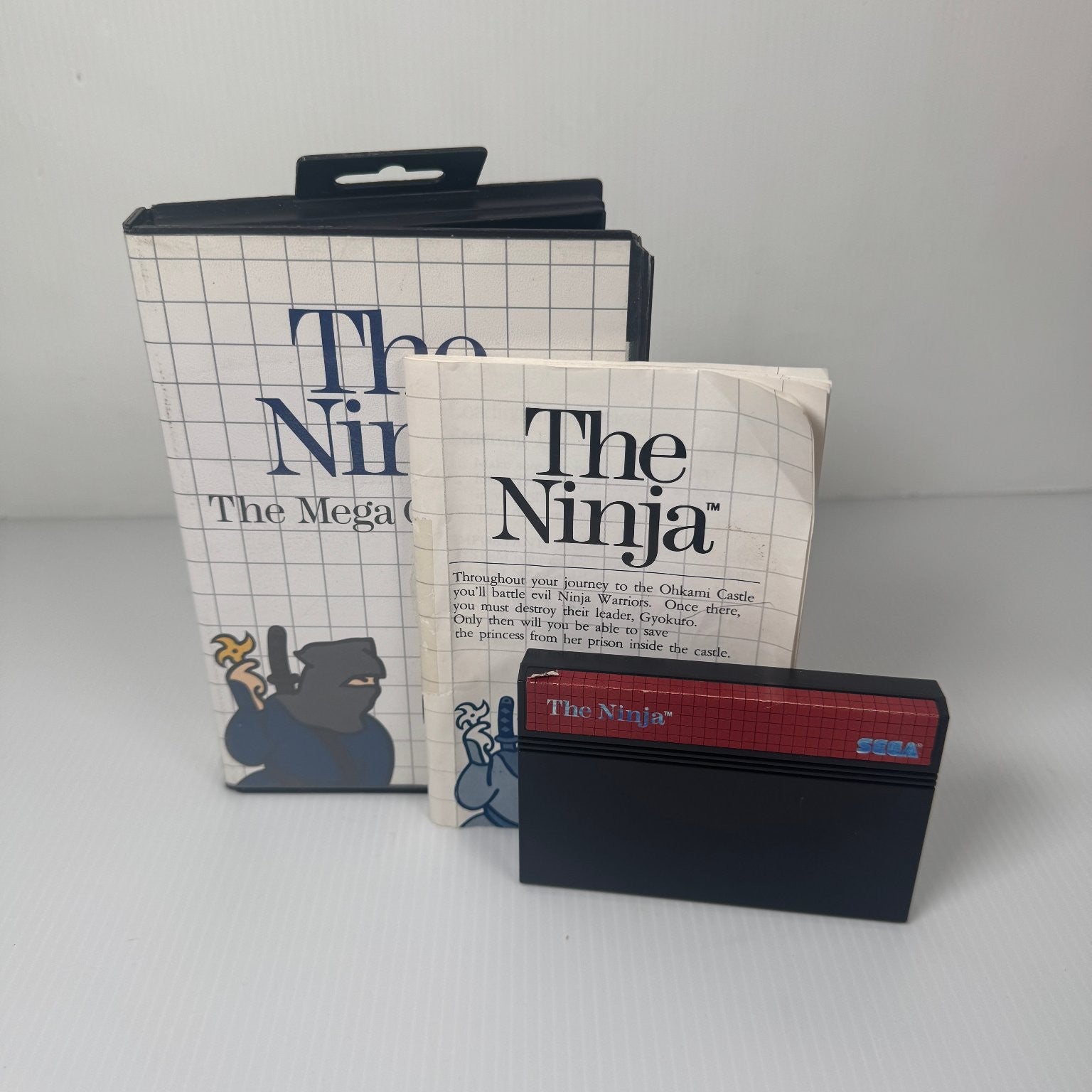 The Ninja Sega Master System Video Game Classic Action Complete CIB