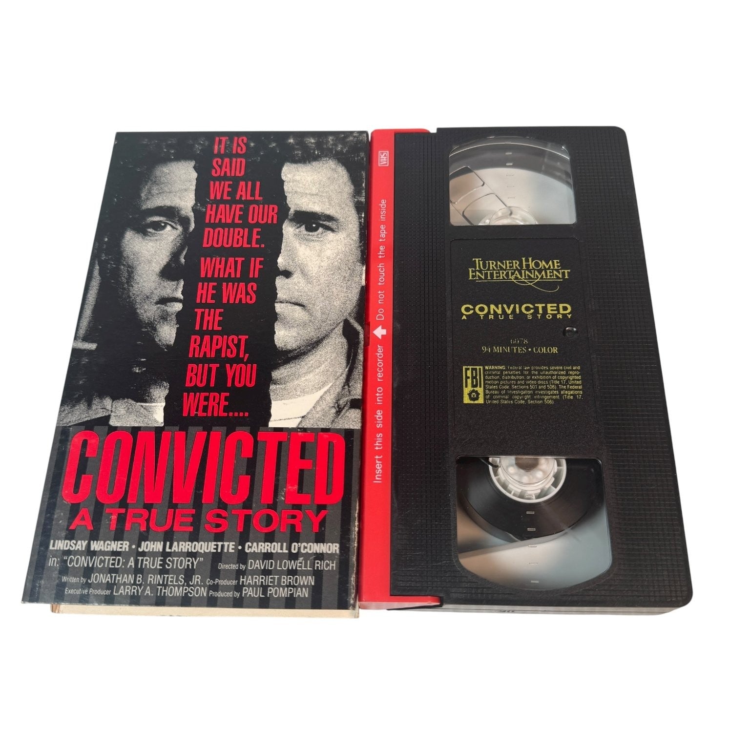 Convicted A True Story VHS 1986 Drama Original Release Turner Home