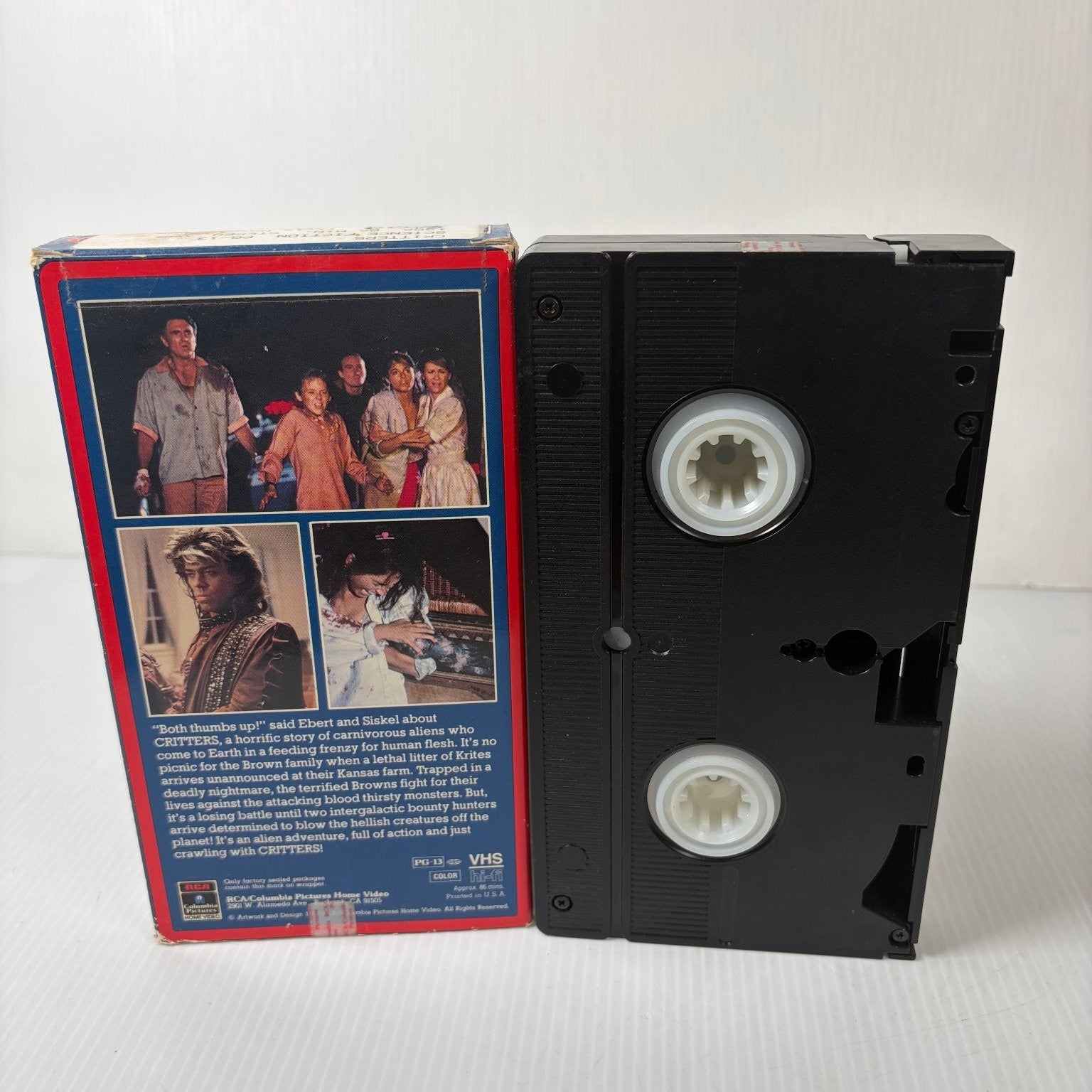 Critters VHS 1986 Sci-Fi Horror RCA/Columbia Pictures Home Video