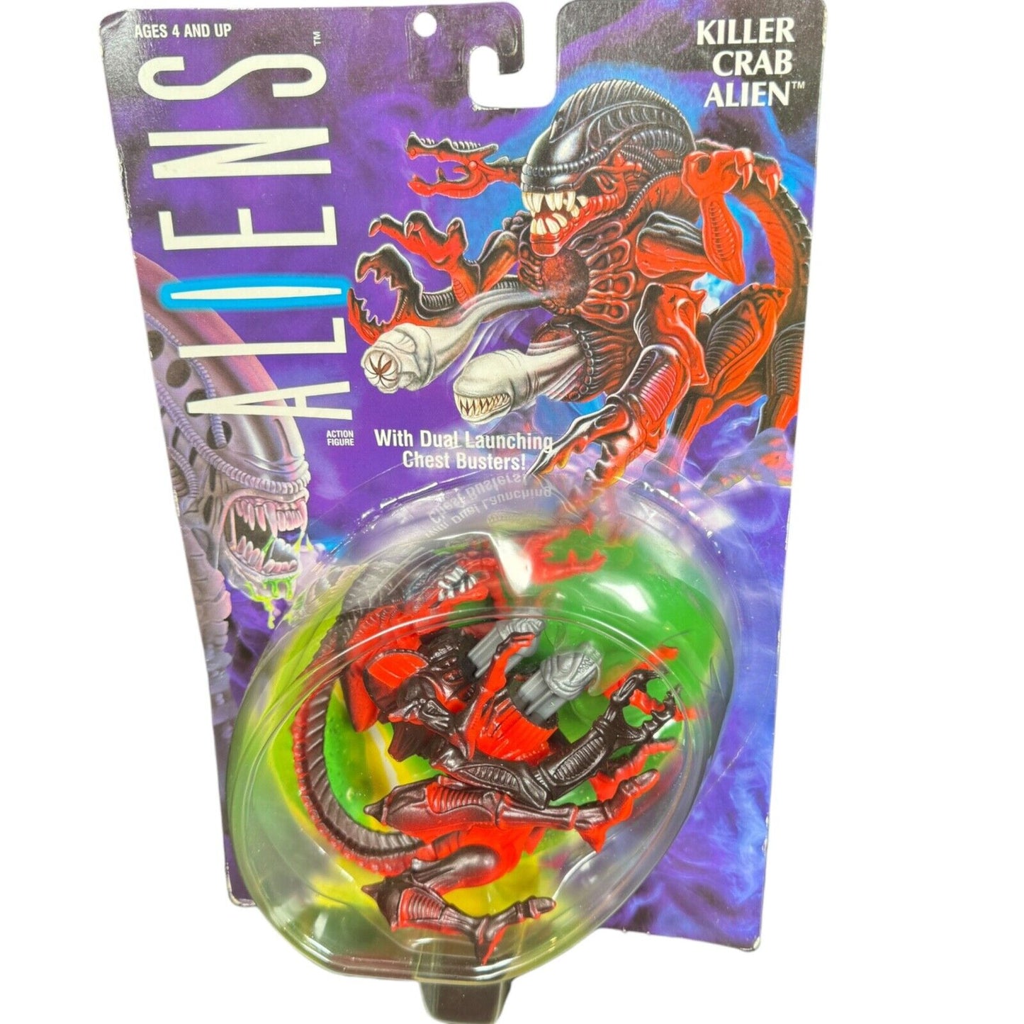 BOXED VINTAGE 1992 Aliens "Killer Crab Alien" Kenner Figure