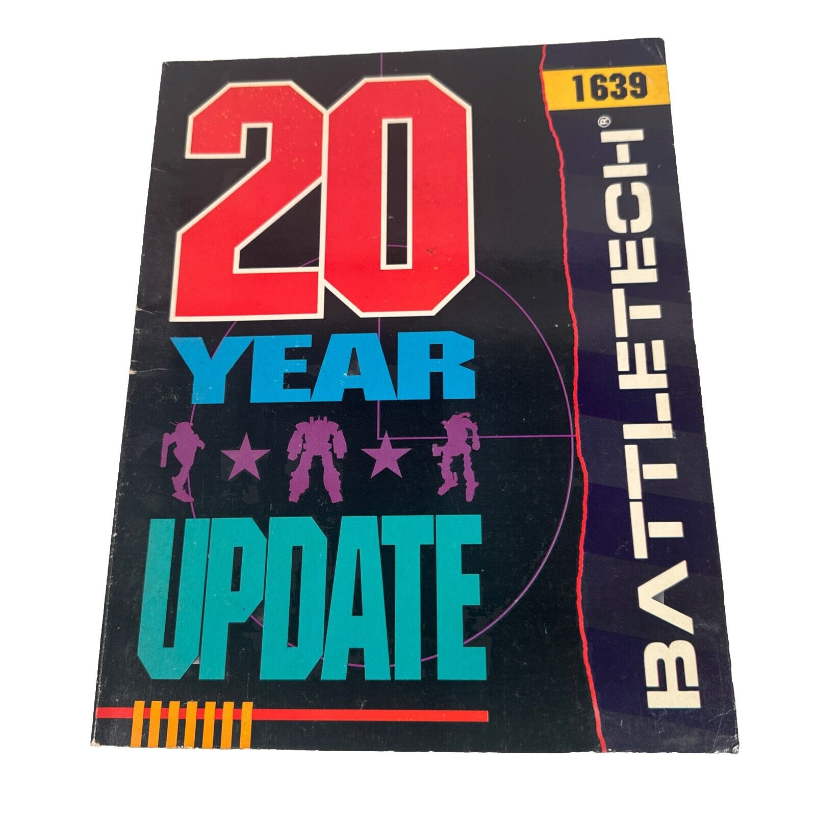 Battletech 20 YEAR UPDATE Book Guide Manual by FASA #1639 Vintage RPG Book